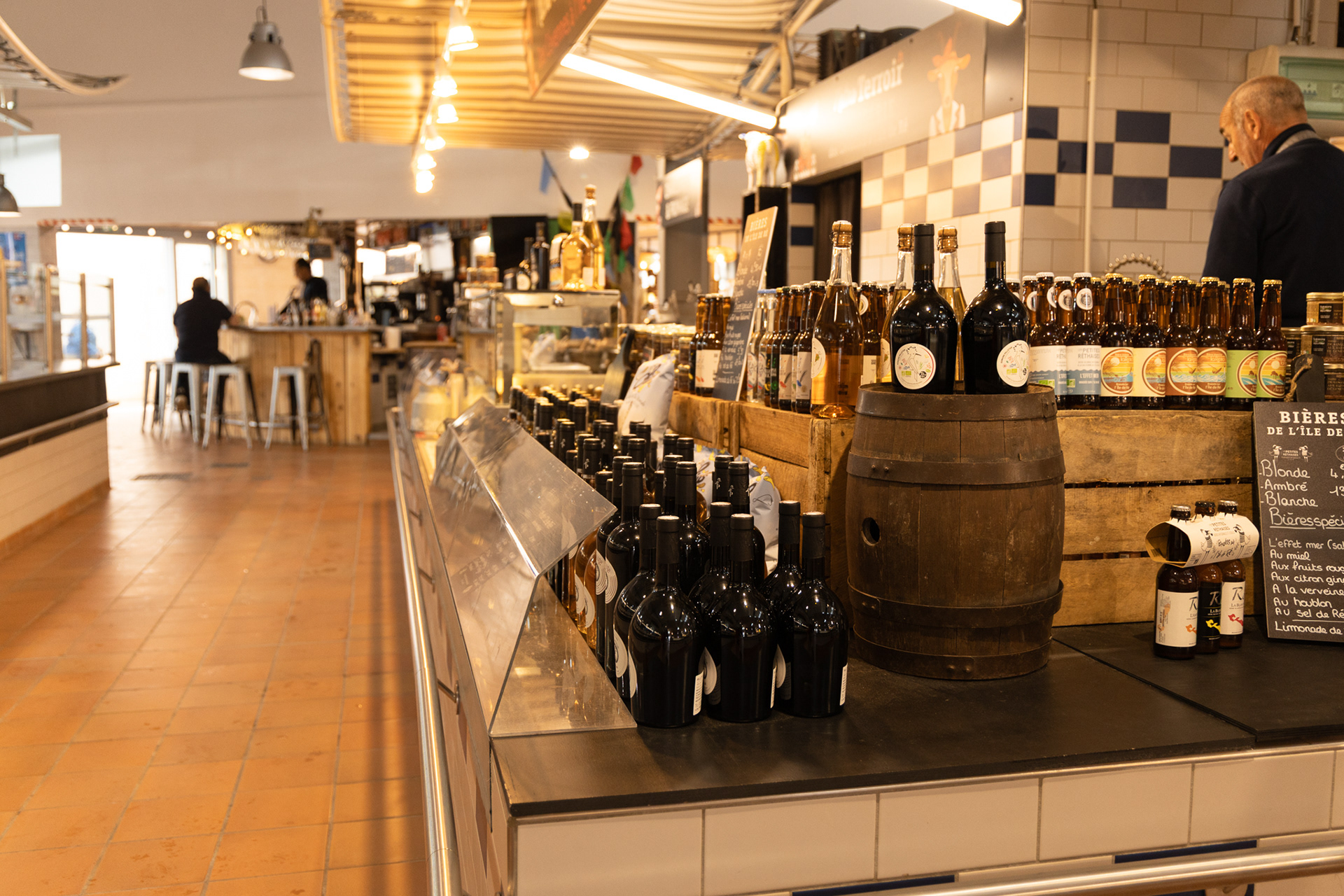 The market at Saint Martin de Re