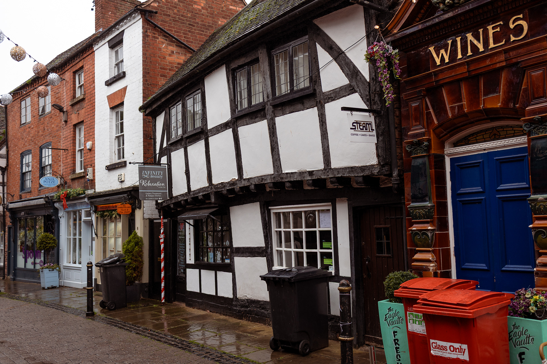 A few streets in the centre of Worcester provide a hint at the past! 