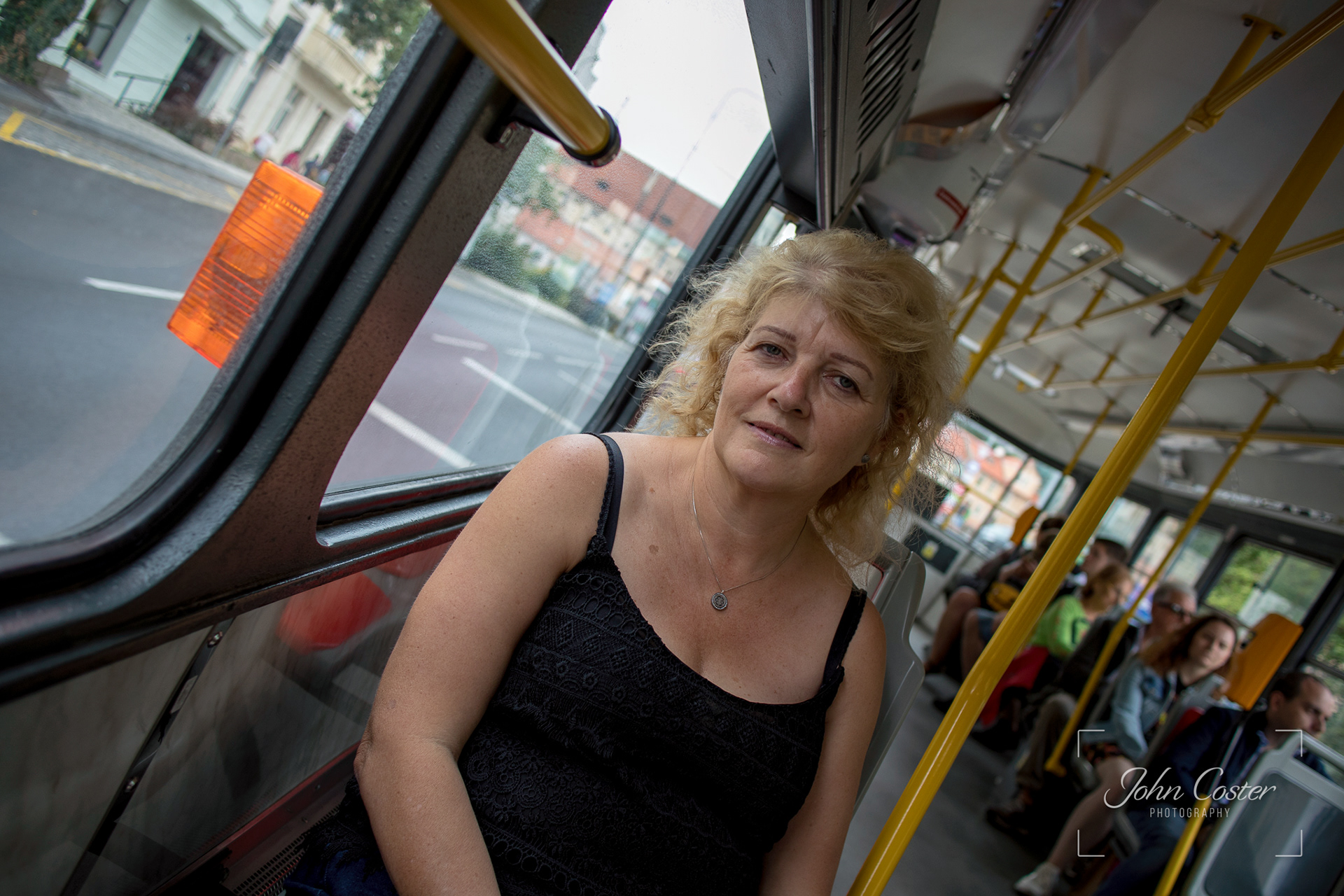 Taking a tram ride around Prague