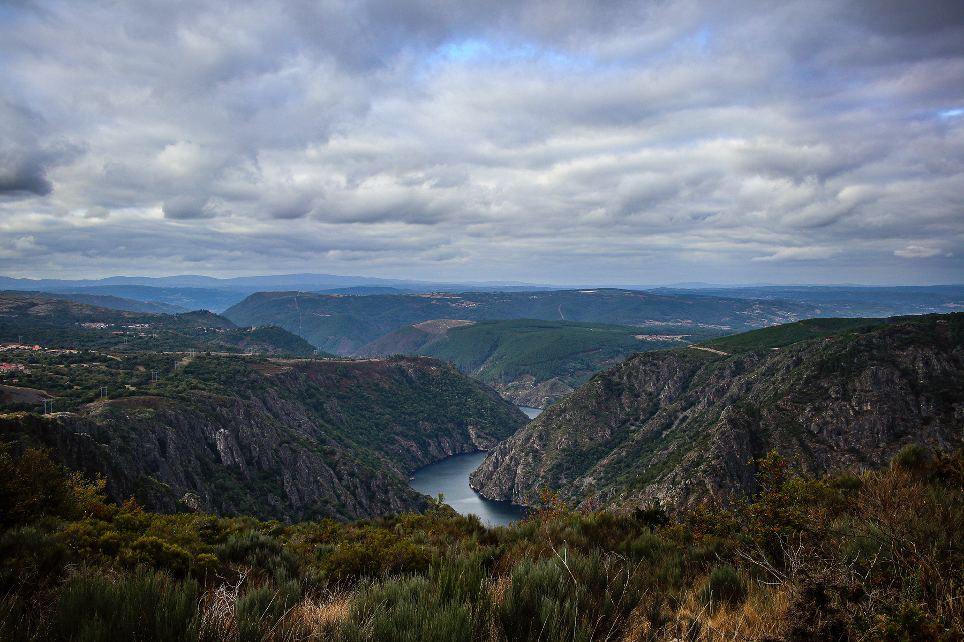 Looking down over the Gorge of the Sil River from the 'Balcony de Madrid'