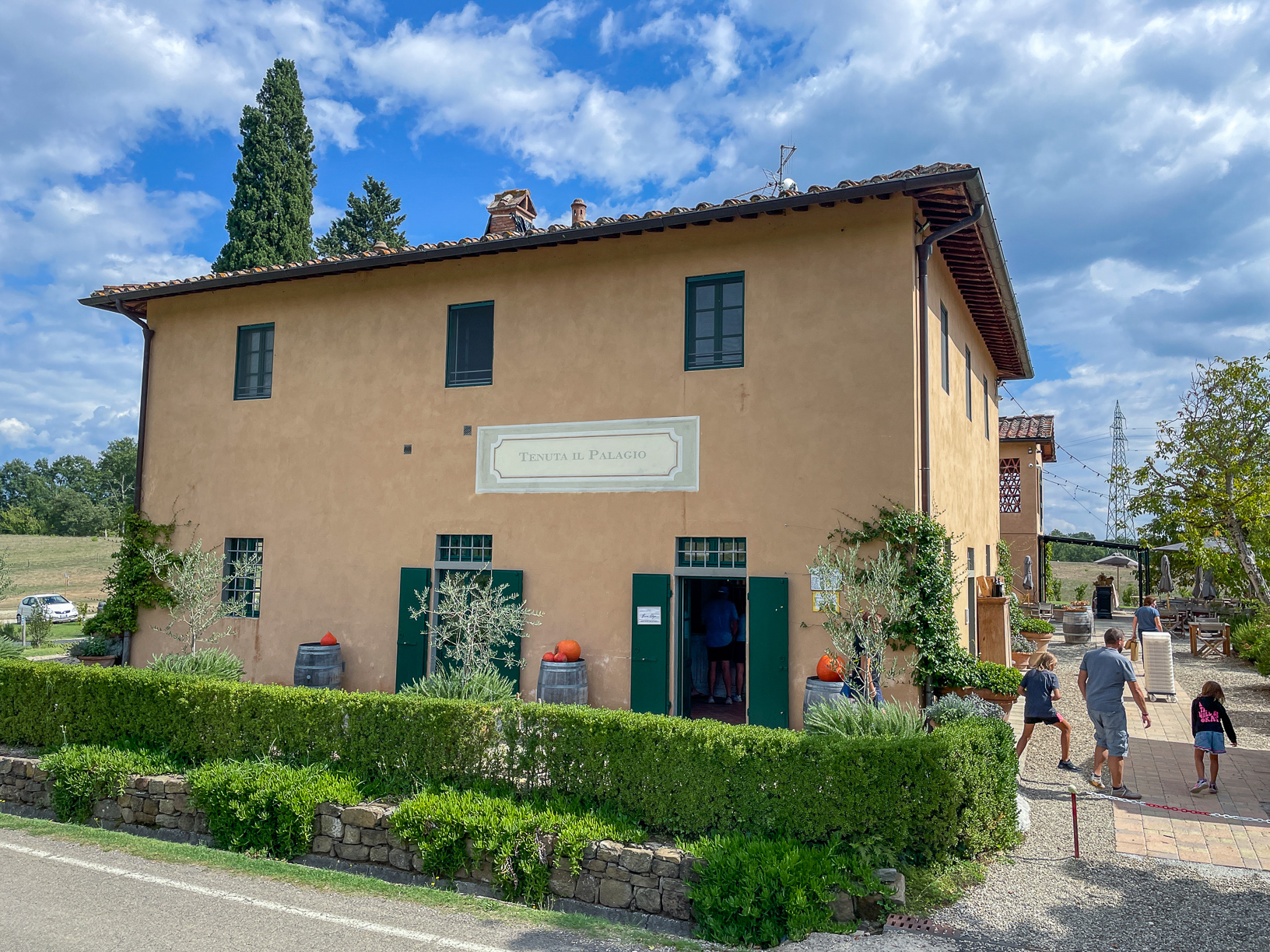 Tenuta Il Palagio Farm Shop - if you know, then you know!! Sadly the Resturant was closed!