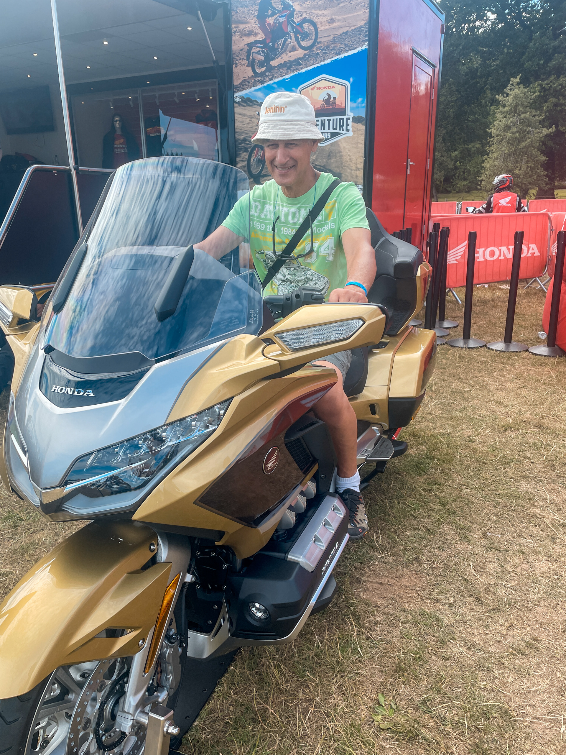 But I think he prefers the Honda Goldwing