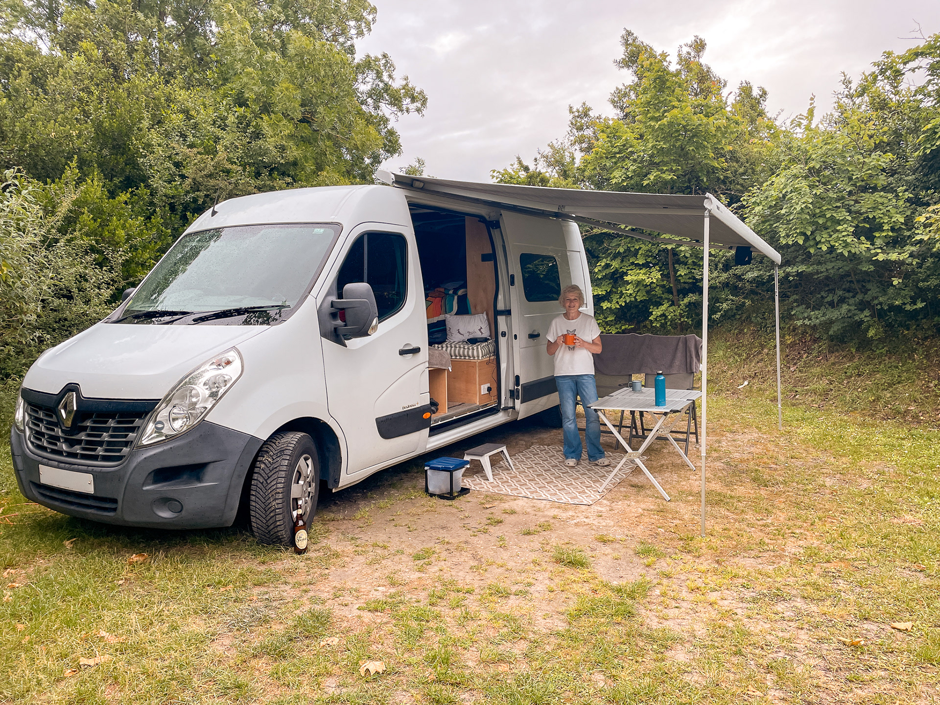 Pitched up on the municipal site at Saint Martin de Re