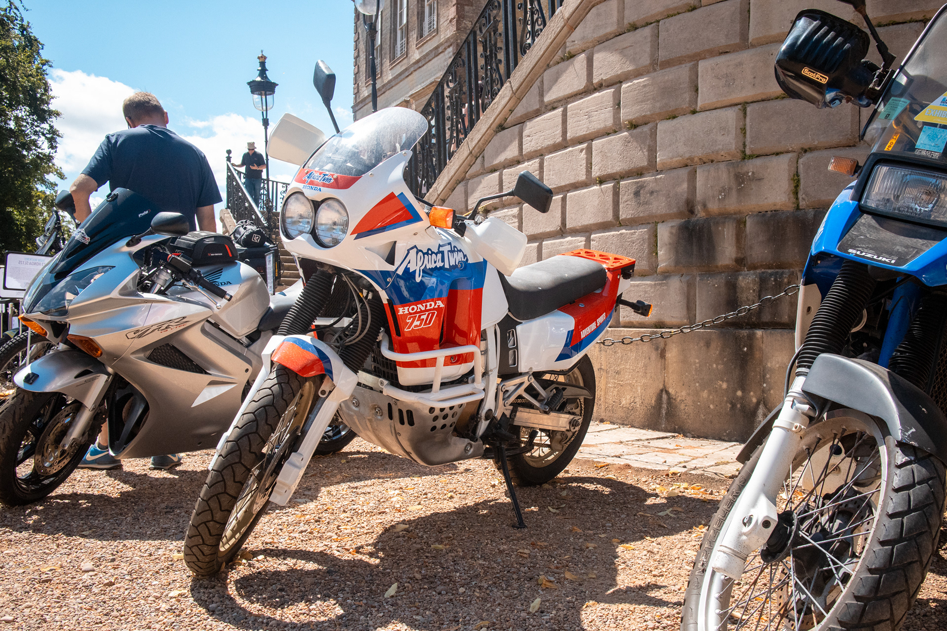 An Africa Twin (I guess thanks to Adam will now be know as a Warhorse from now on!) 