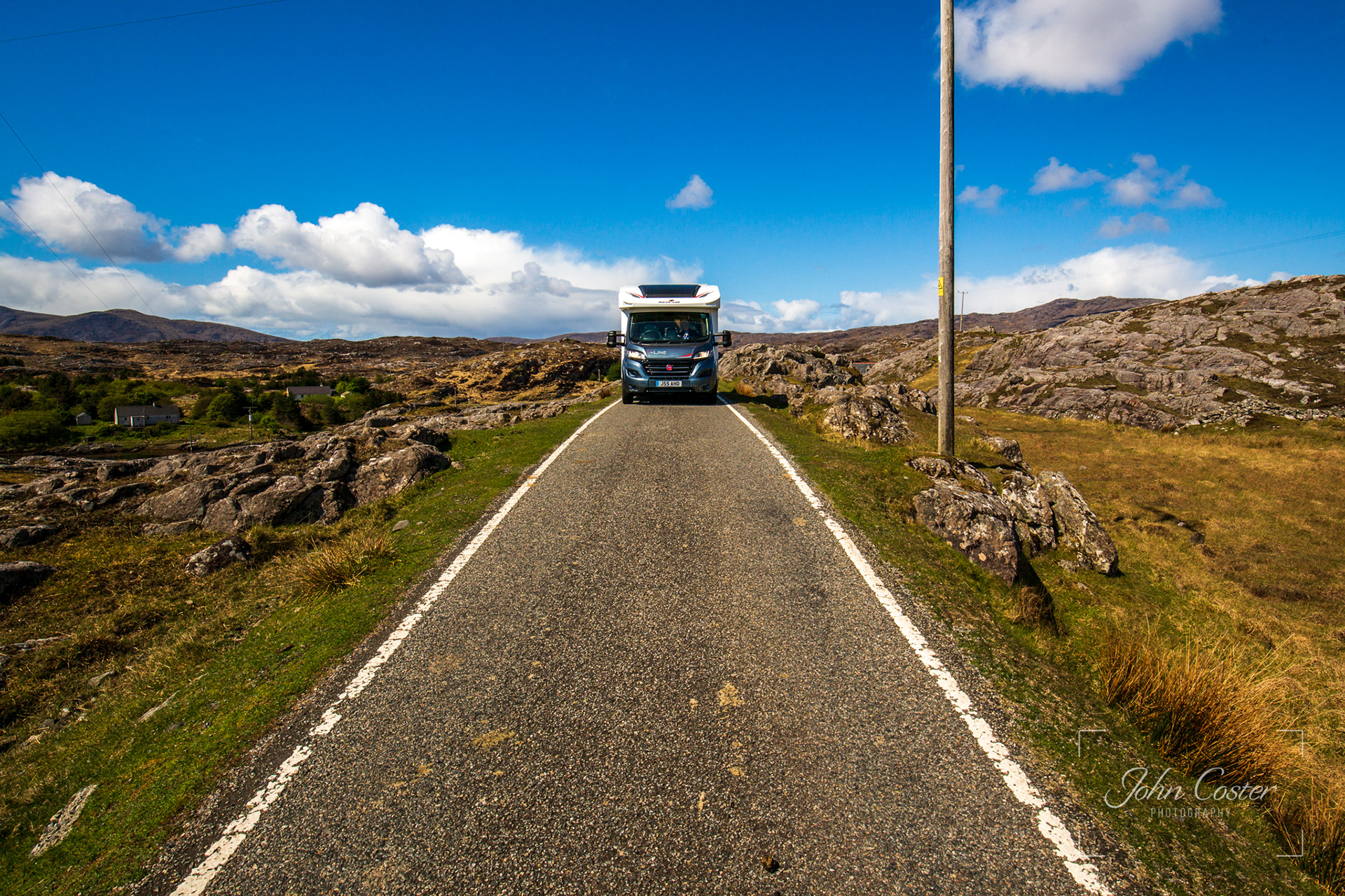 The only road around the Isle of Harris! 