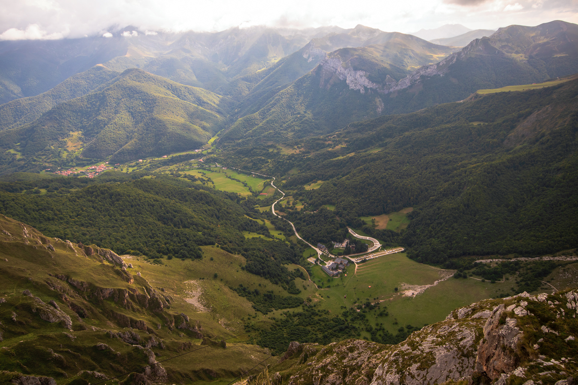 Looking down on the Parador