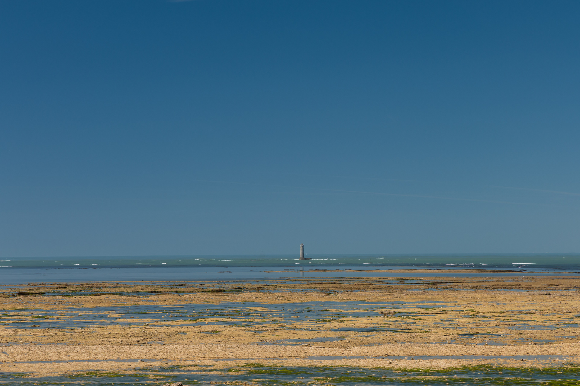 And looking out to the light house marking the channel.