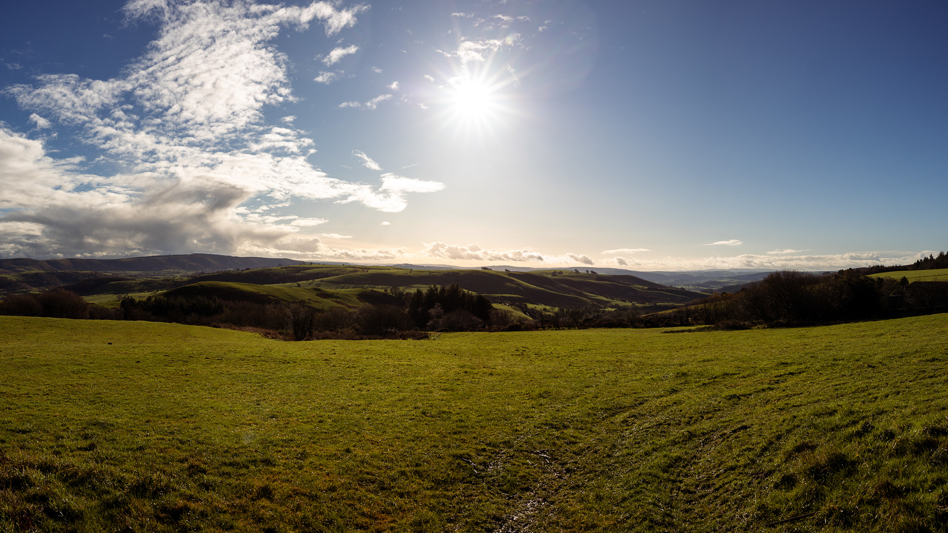 Leaving the Shropshire Hills 