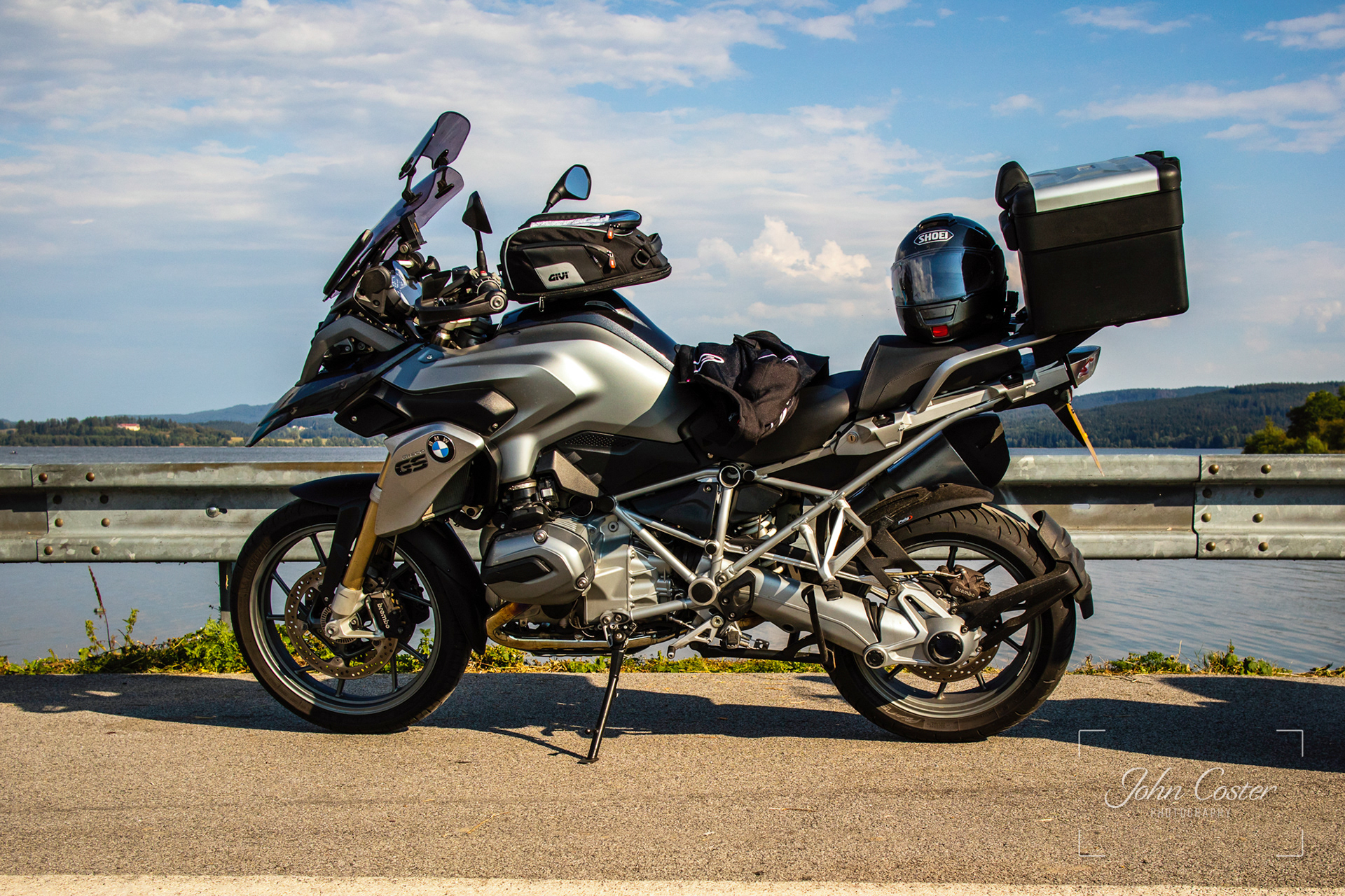 Waiting for the Ferry to cross Lake Lipno