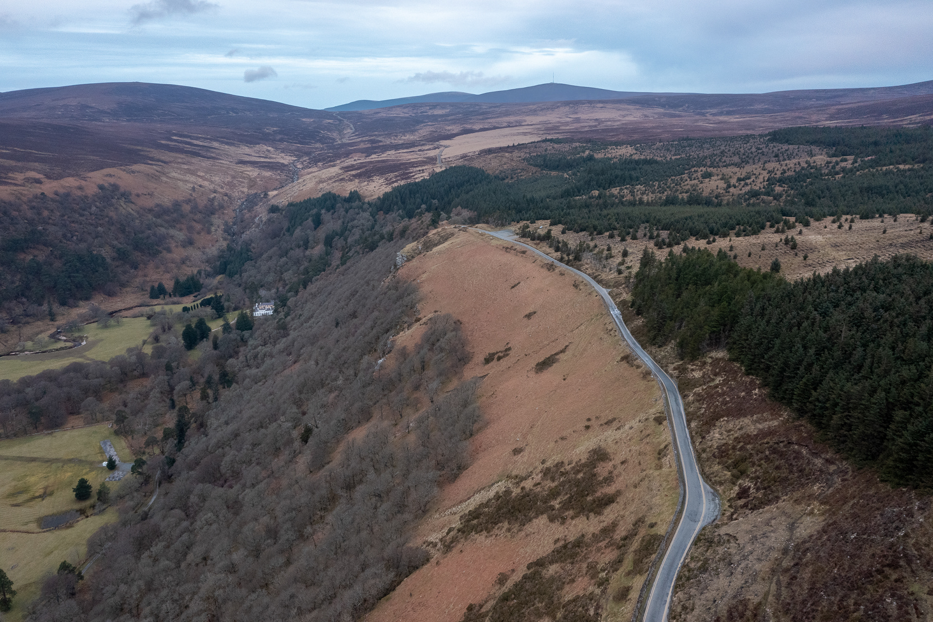 View towards the Wicklow Mountains (Drone)