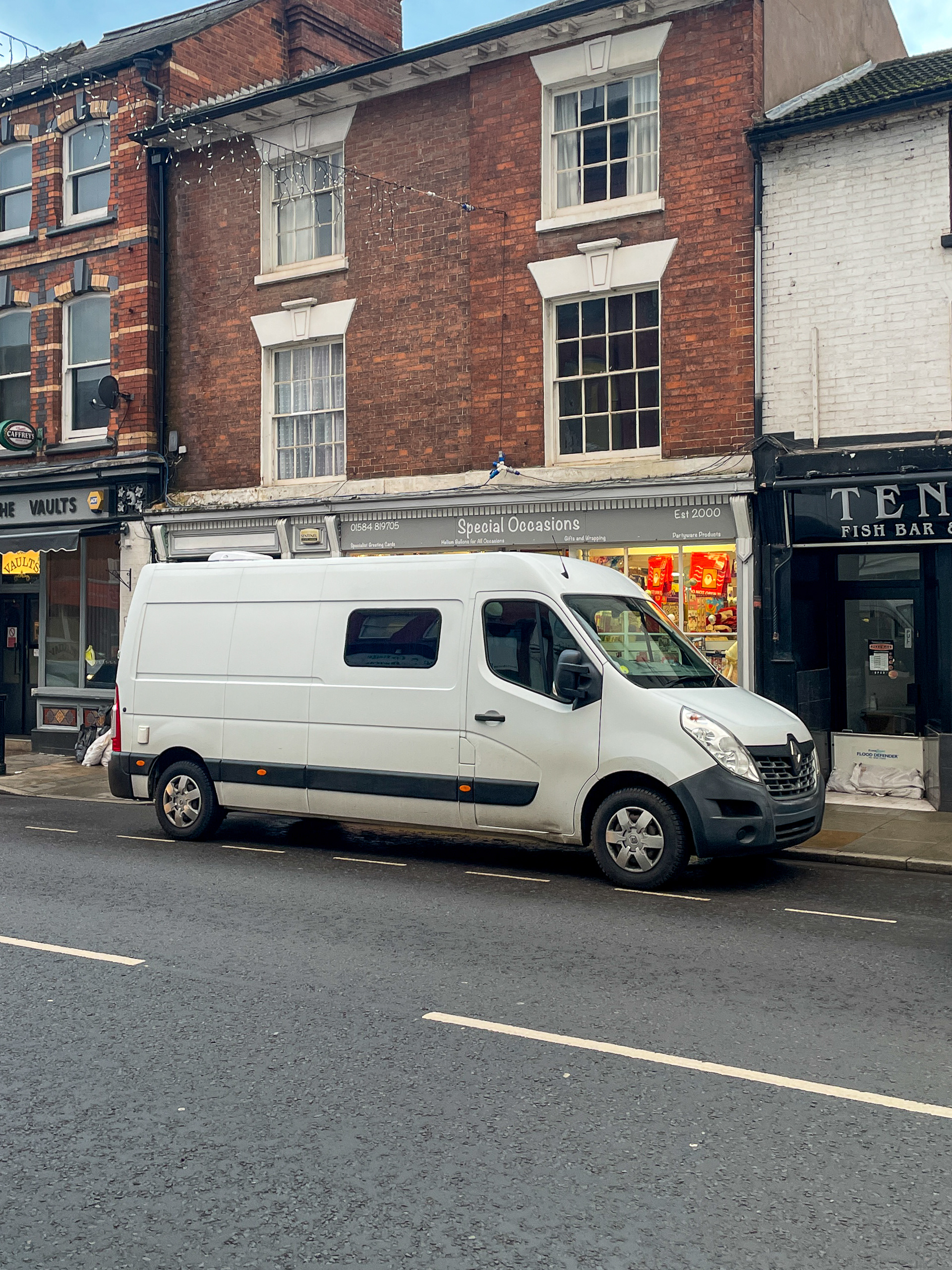 Late lunch in Tenbury on Wells after a delayed start! 