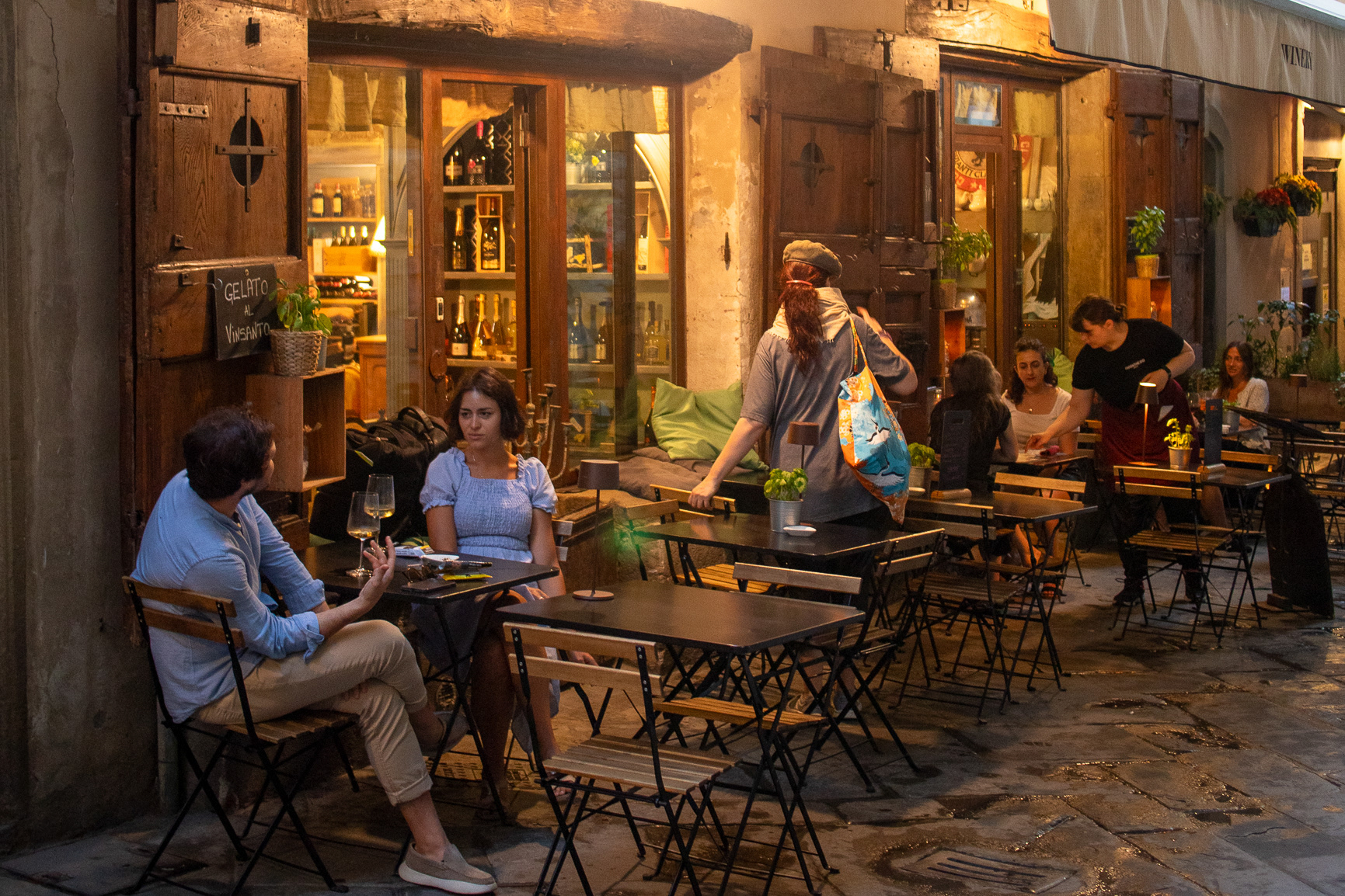 Street life in Arezzo
