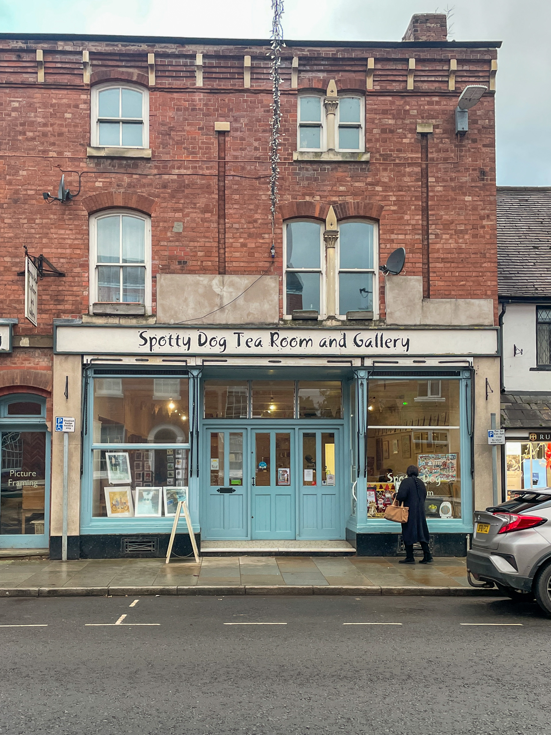 Mostly independent shops line the little high street.