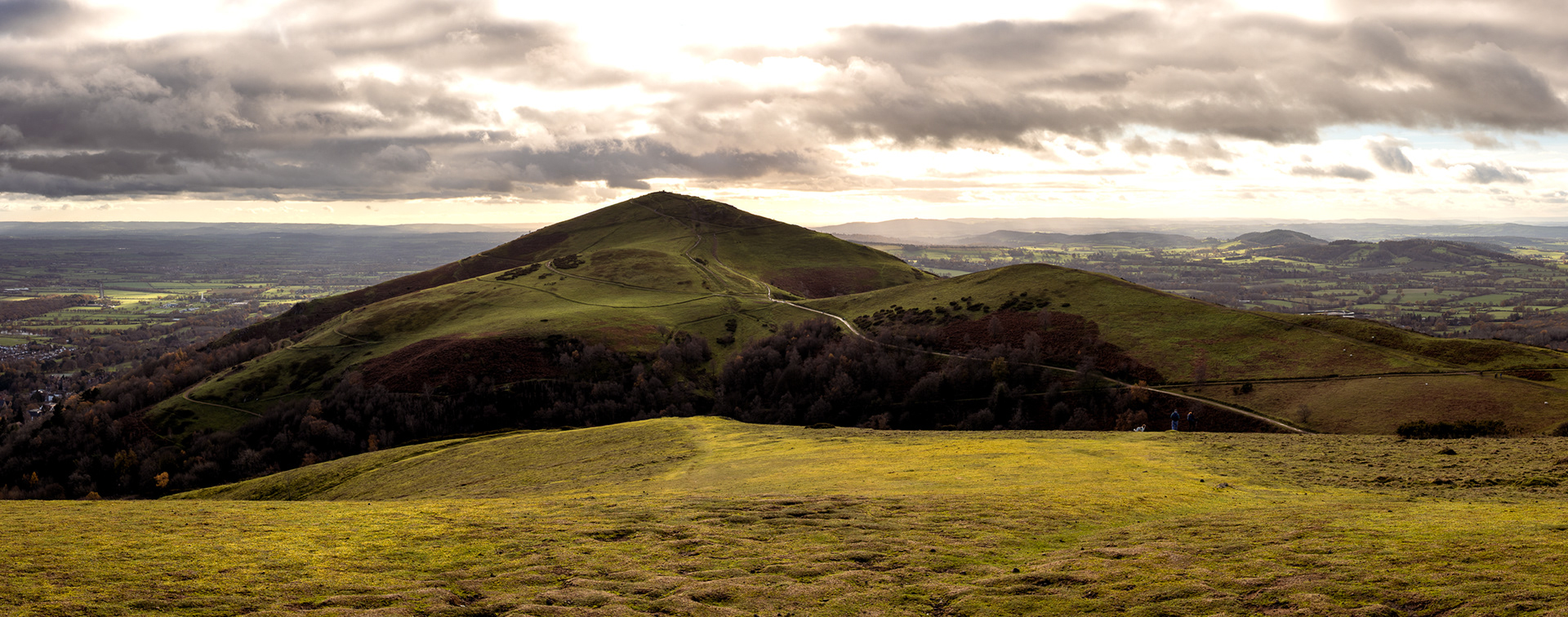 Looking towards the Beacon from North Hill - over exposed the sky :( 