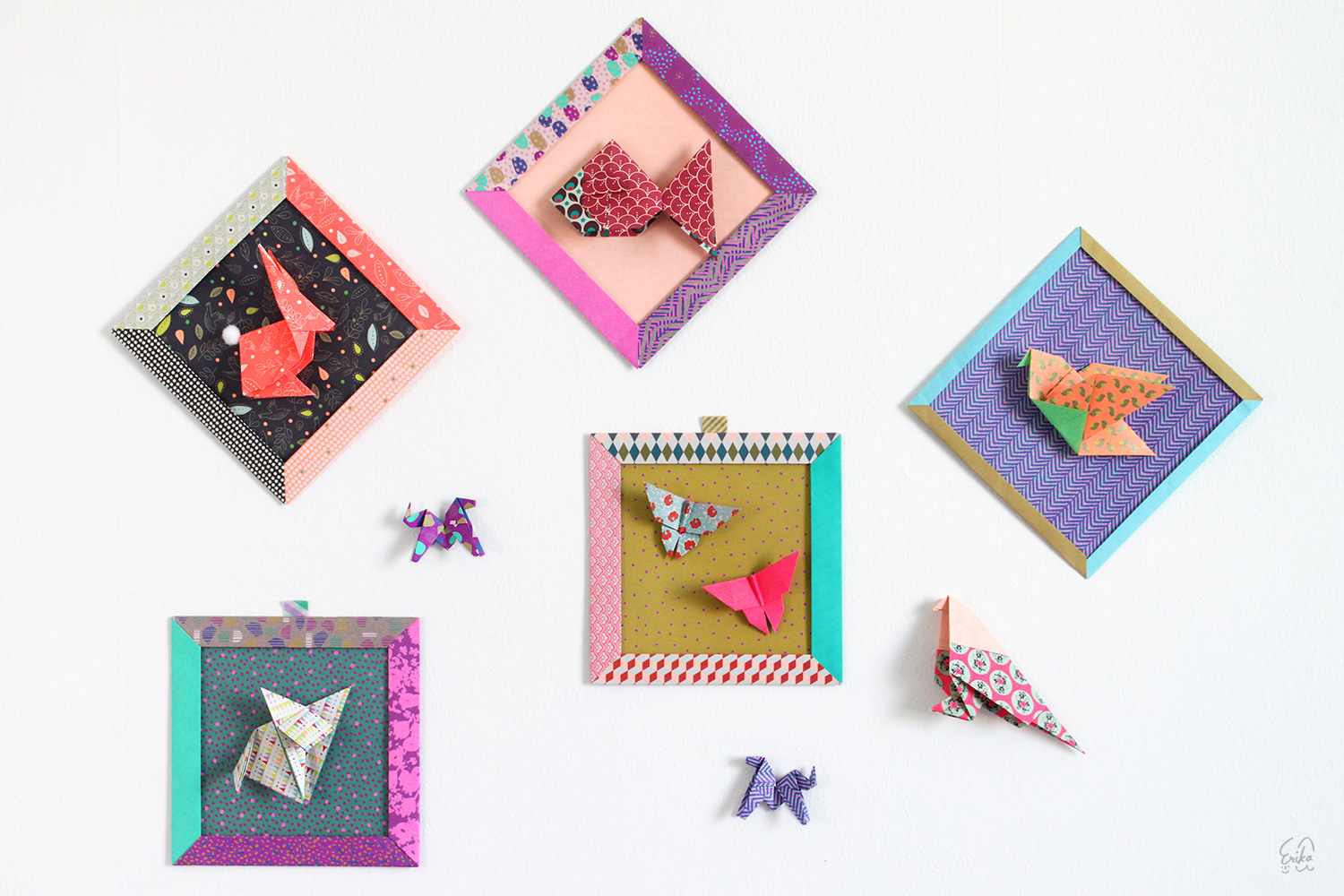 Origami animals and display frames workshop