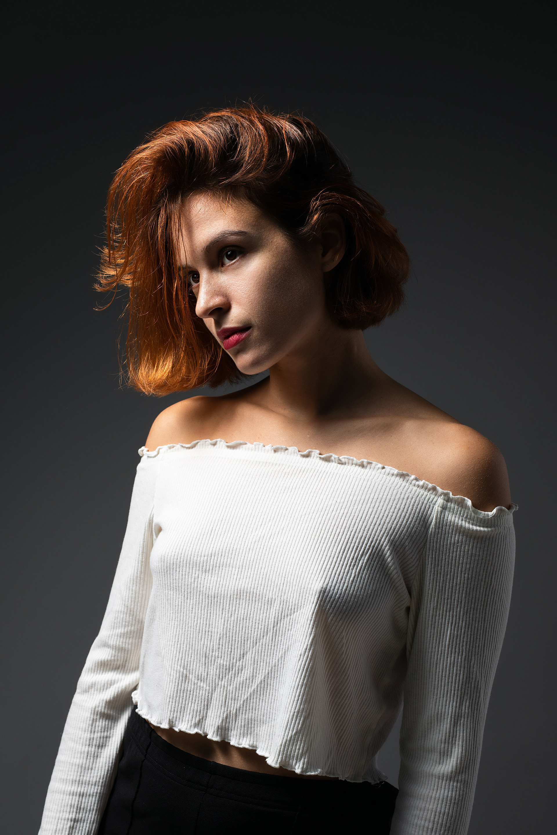 Kalliopi, a talented actress, posing for her photobook