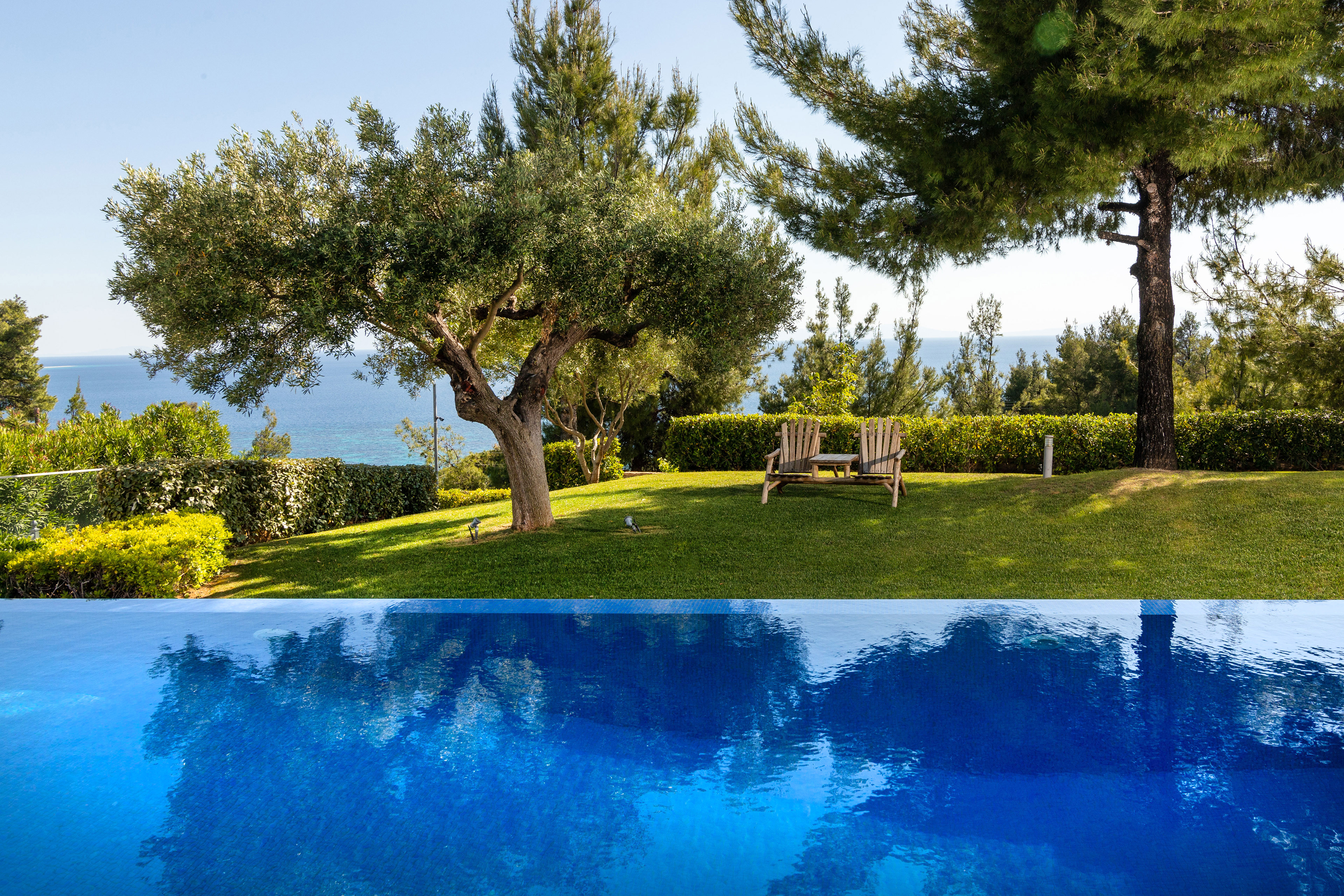 Exterior shots of olive hills, Chalkidiki