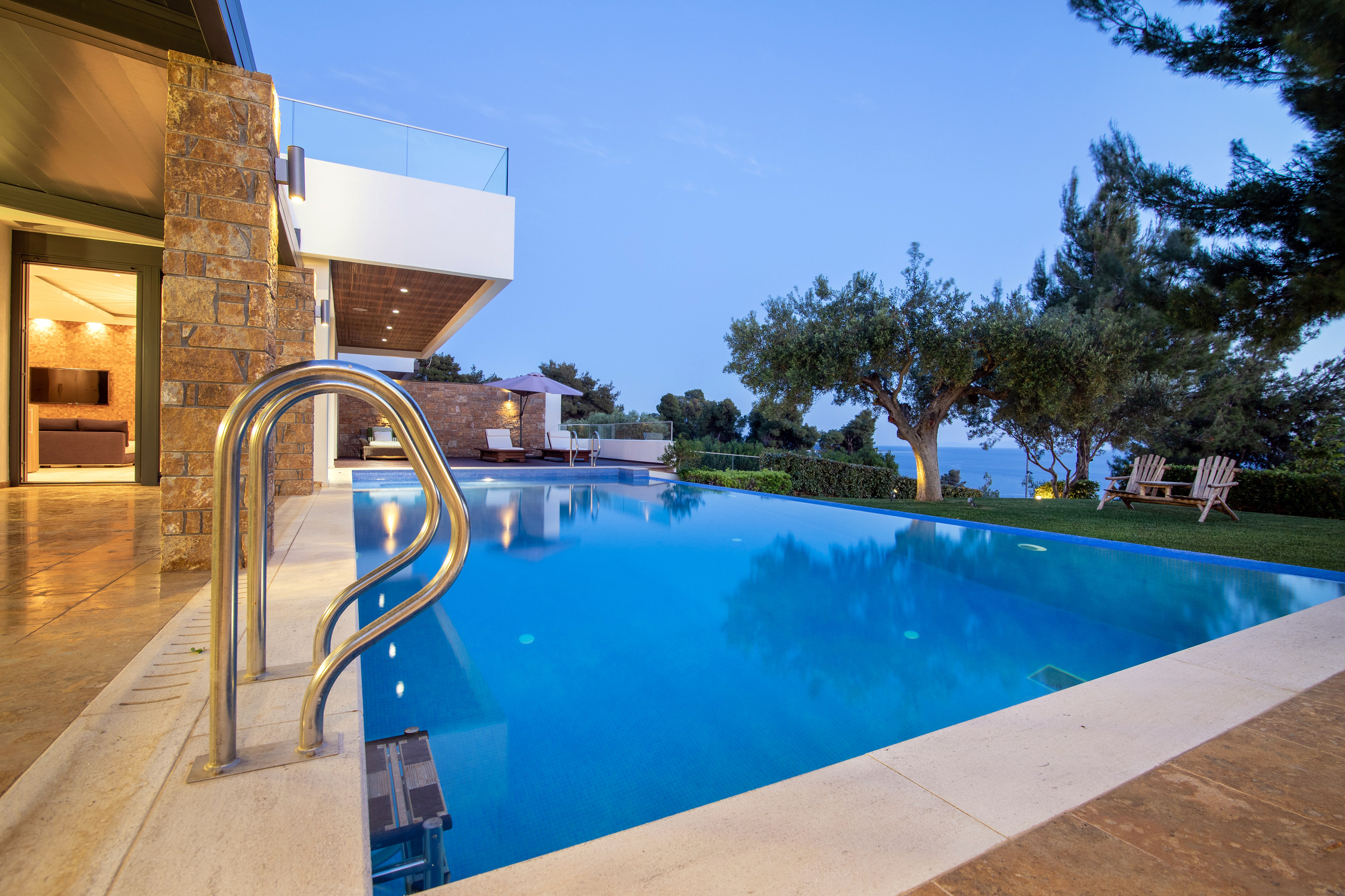 Exterior shots of olive hills, Chalkidiki