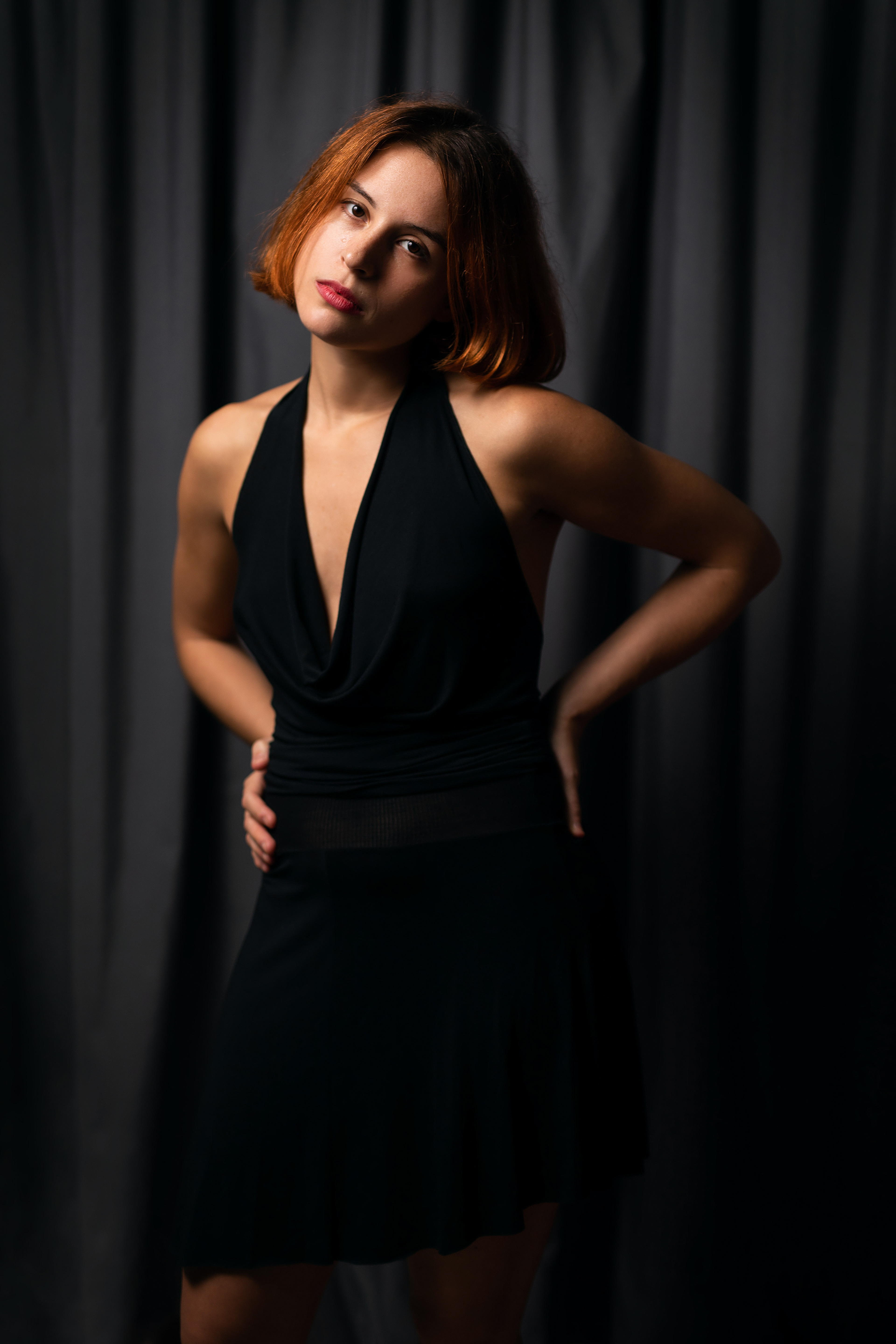 Kalliopi, a talented actress, preparing for a photoshoot for her photobook