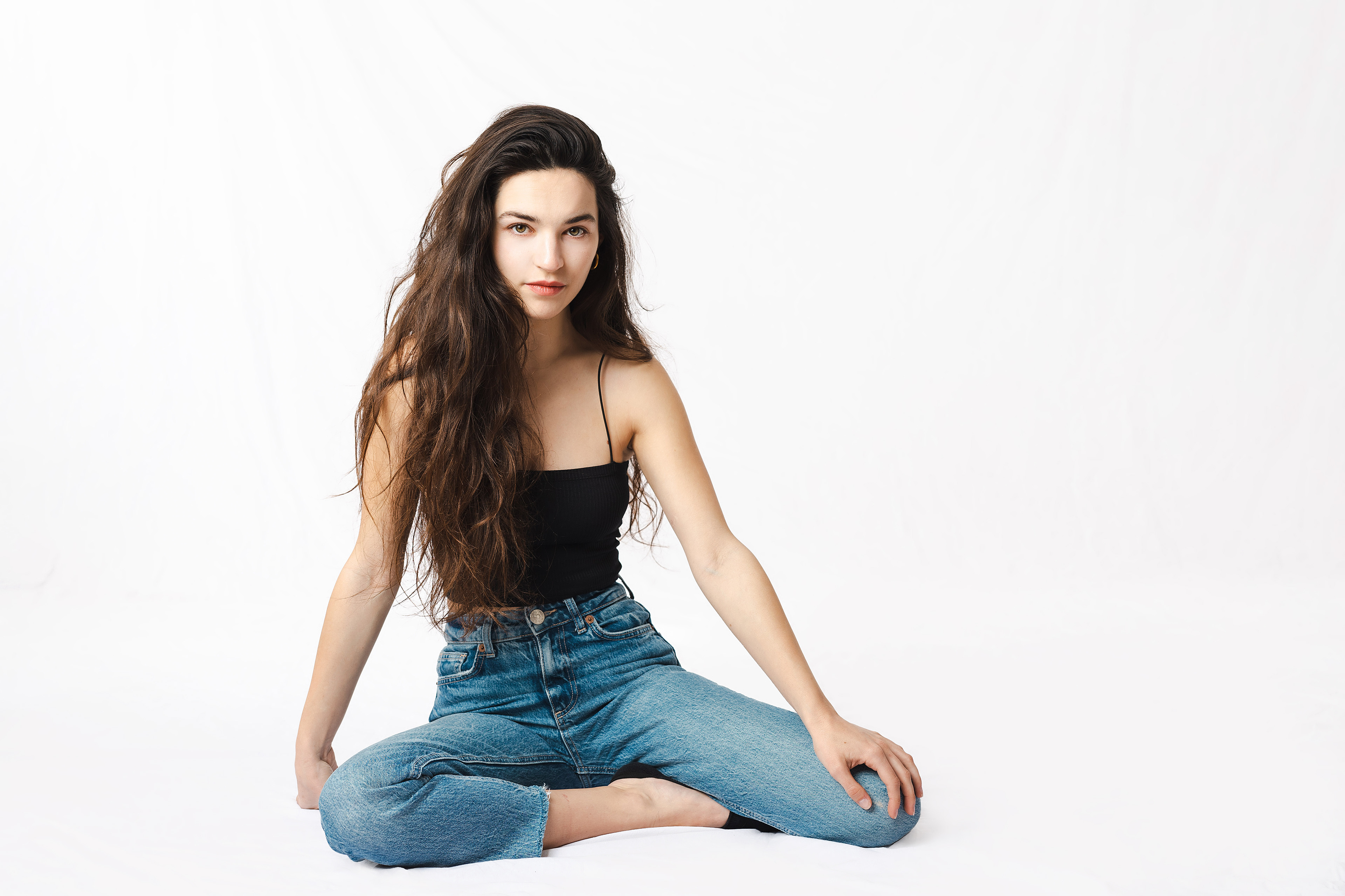 Beautiful Meggy posing for her actress photobook