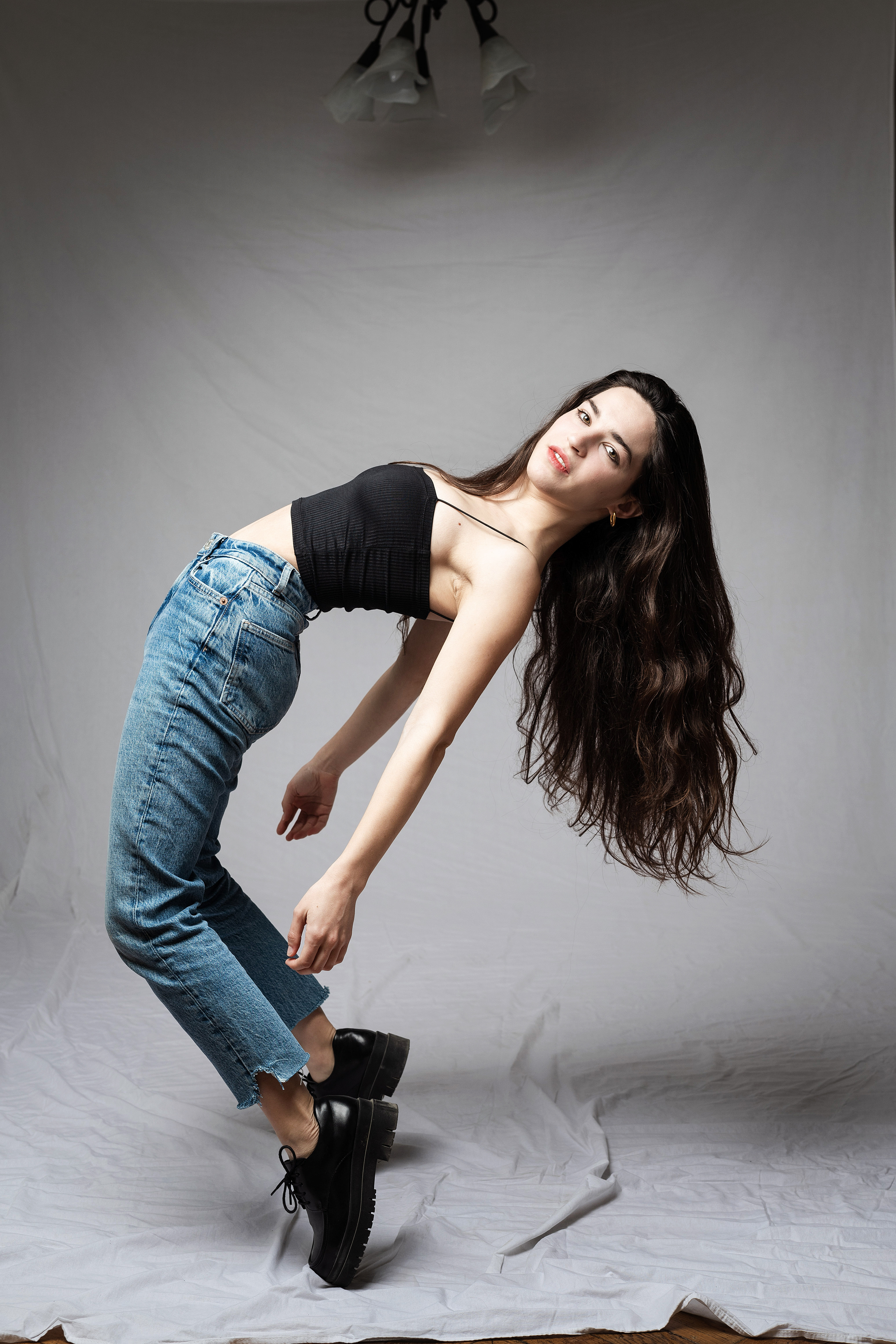 Meggy posing for her actress photobook