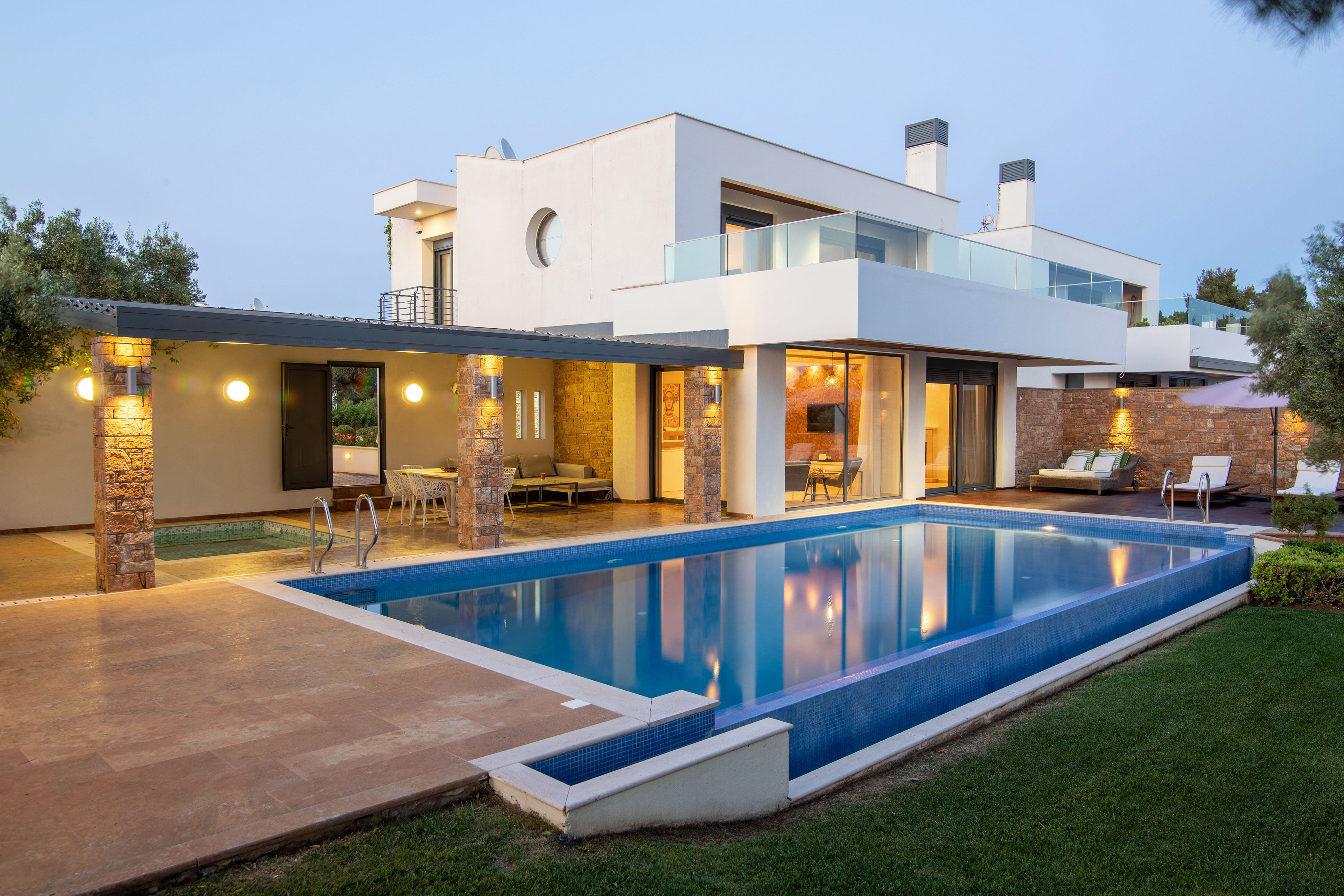 Exterior shots of olive hills, Chalkidiki