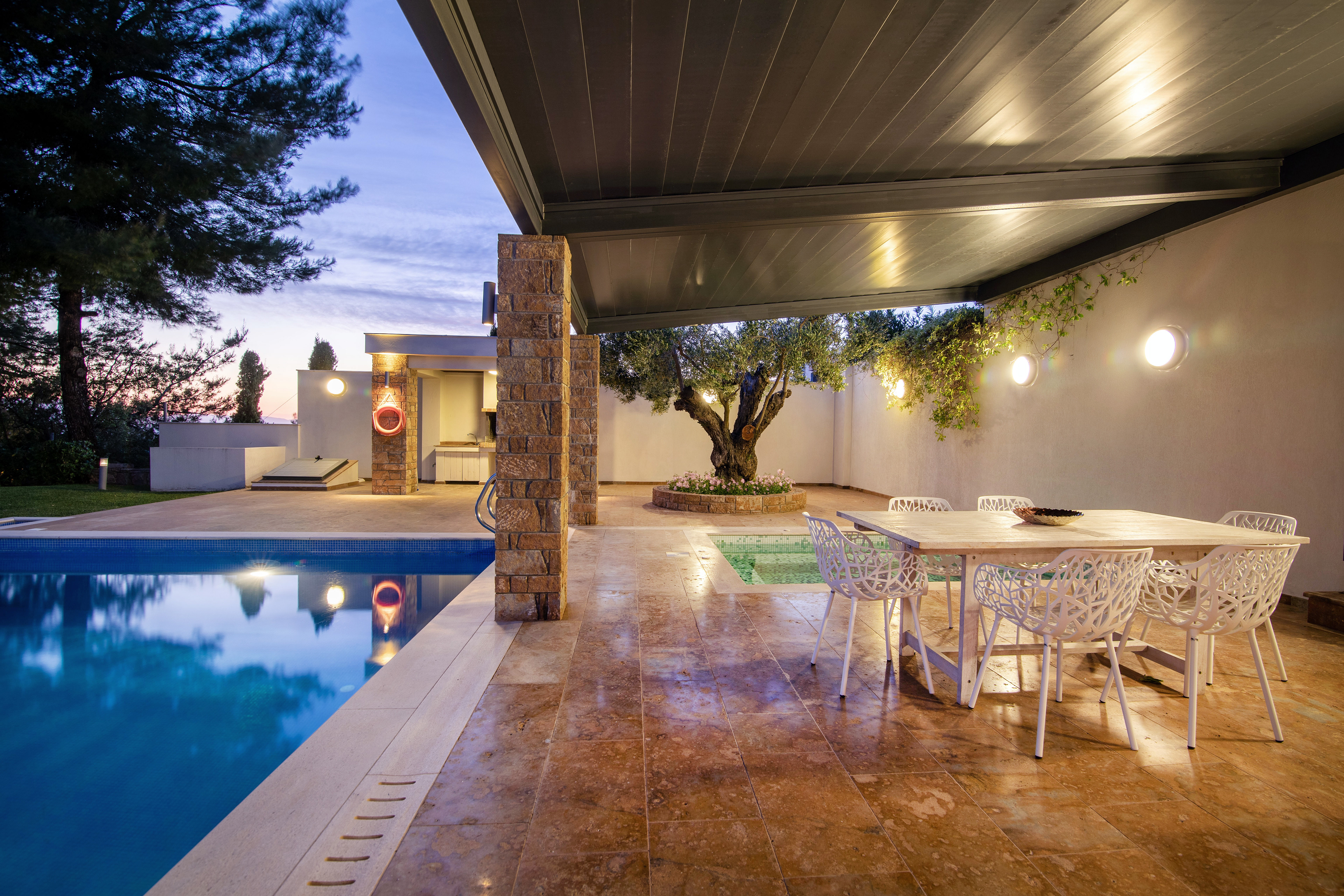 Exterior shots of olive hills, Chalkidiki