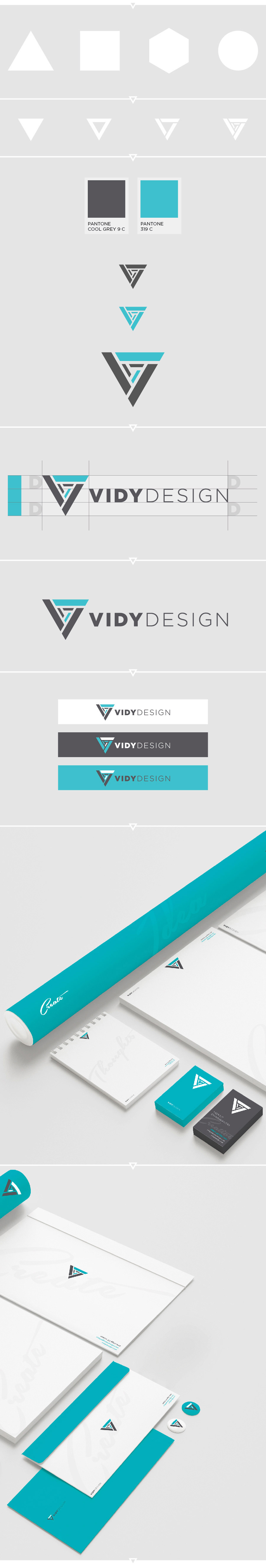 Vidyut Dhanwantri's personal branding project. He calls himself Vidy Design. This was one of the first ever branding projects