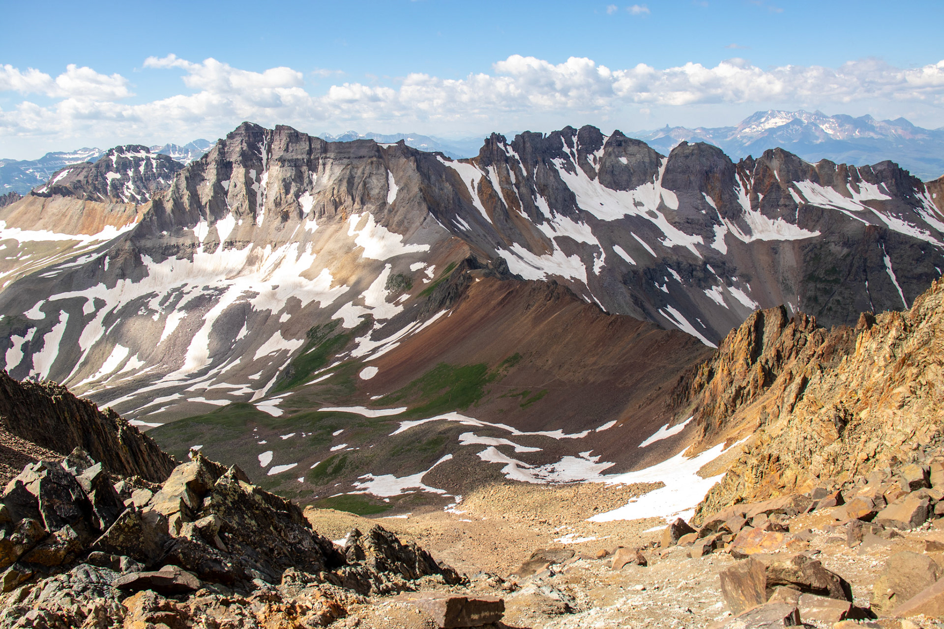 Views from Mt. Sneffels in Ouray, Colorado