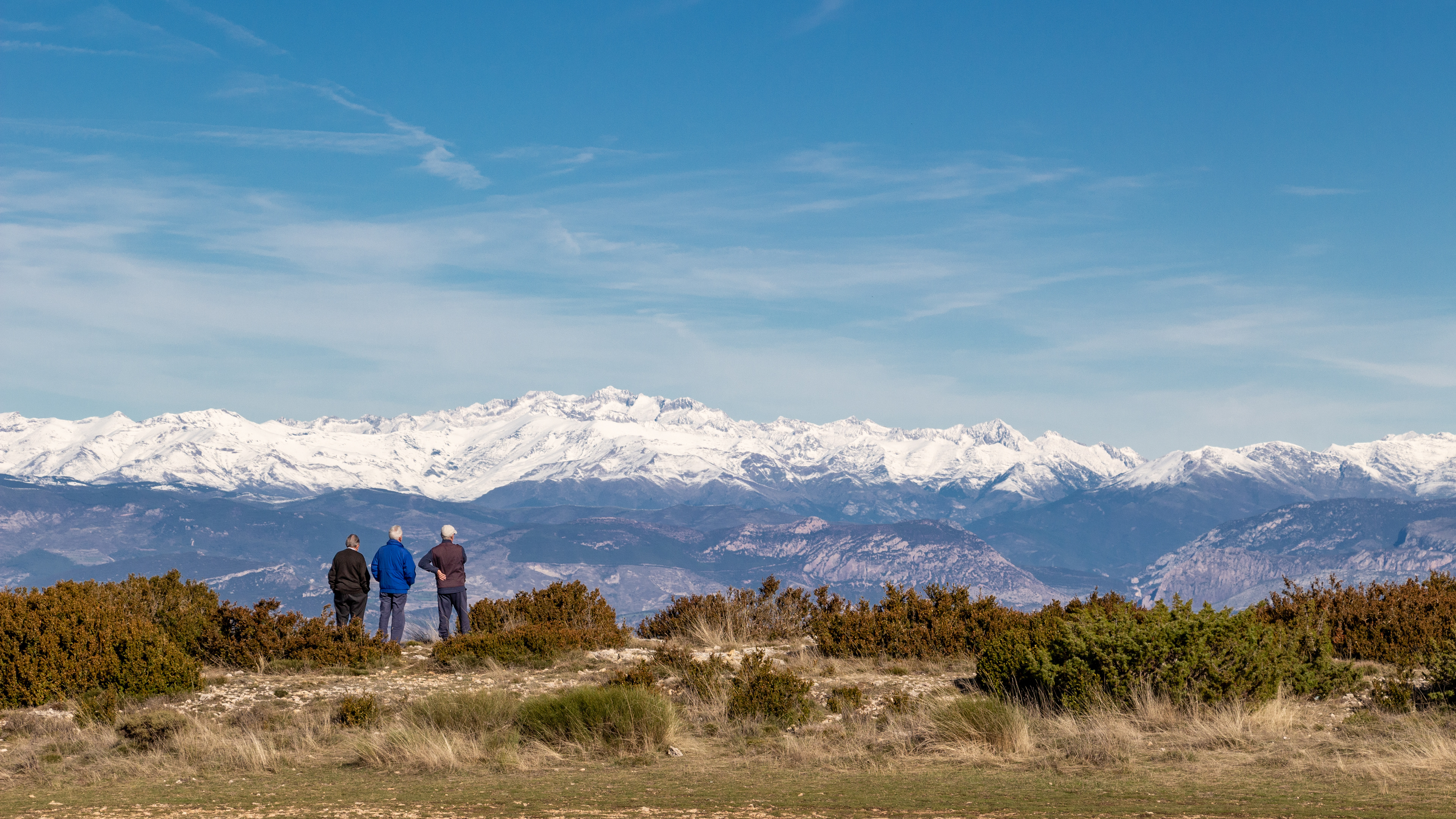 Pyrenées from Coll d'Ares , Catalonia, Spain