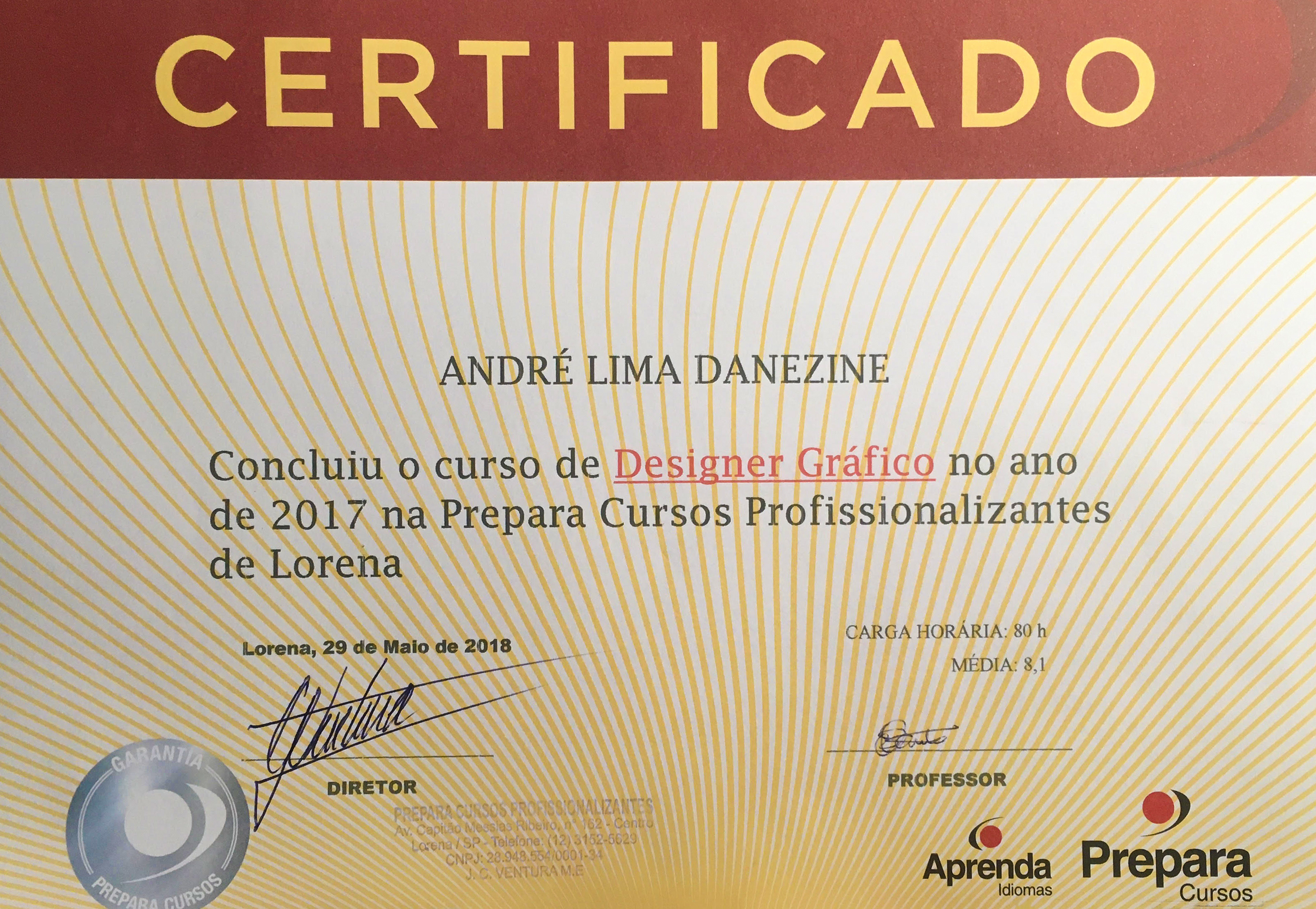 Design Gráfico - Prepara Cursos 2017