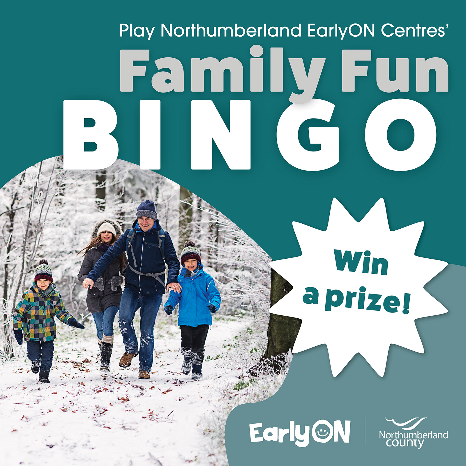 Family Fun Bingo Social Media Graphic