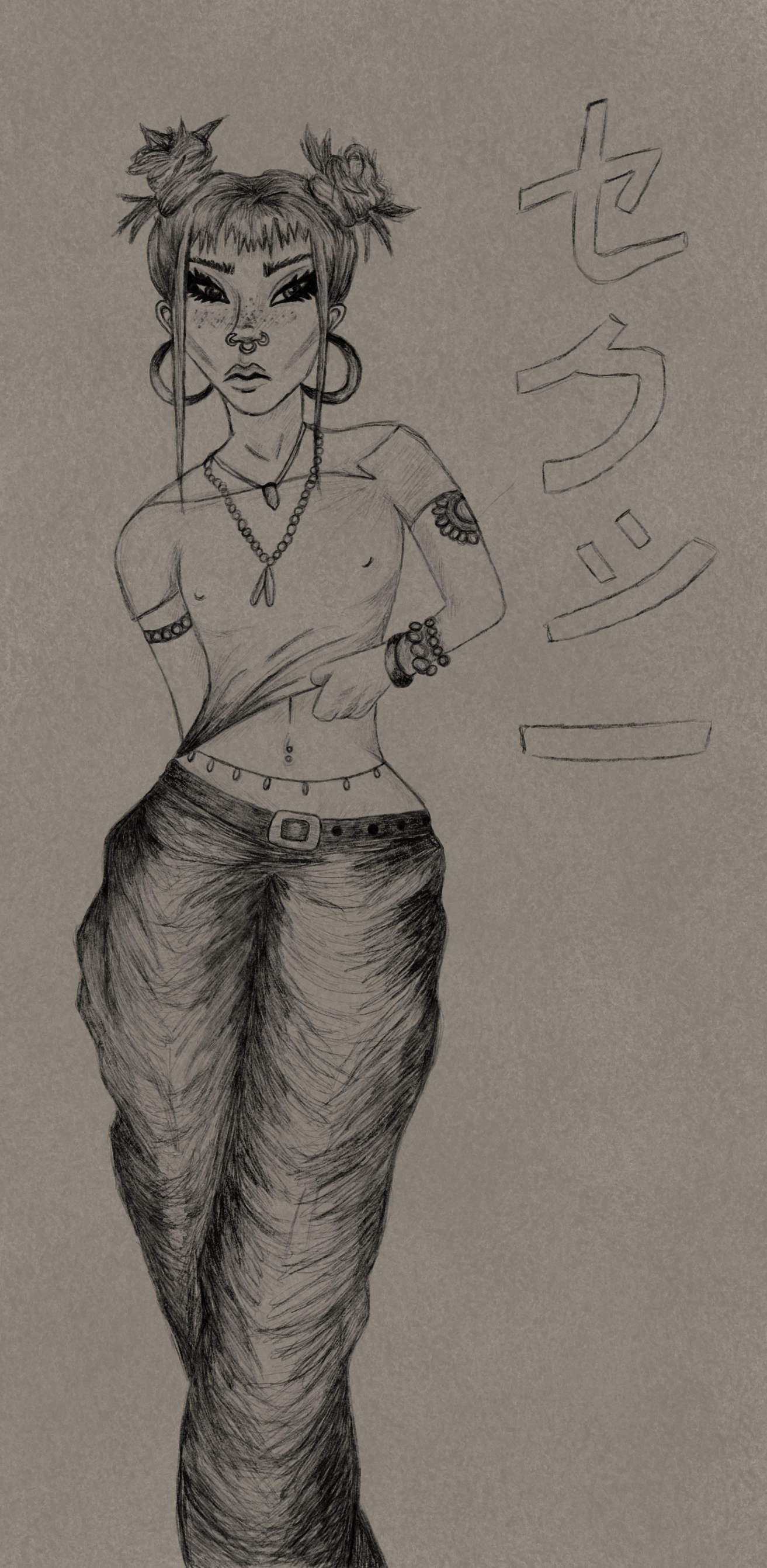 Random doodle which I have redrawn in ProCreate