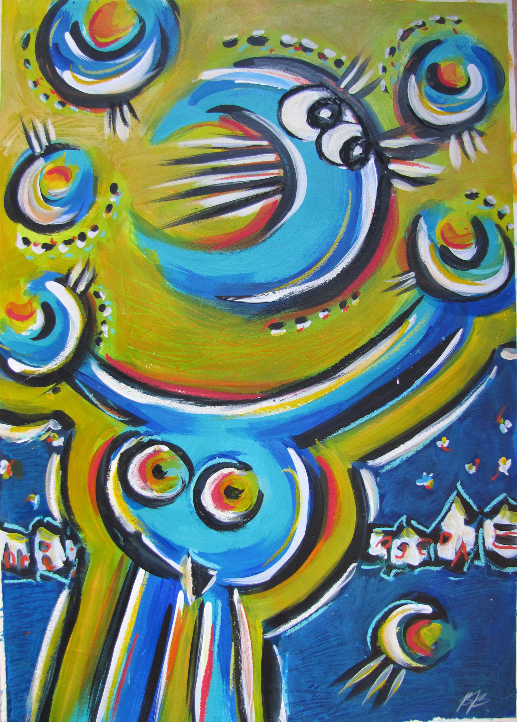 Börsenjonglage • 80 x 60 cm