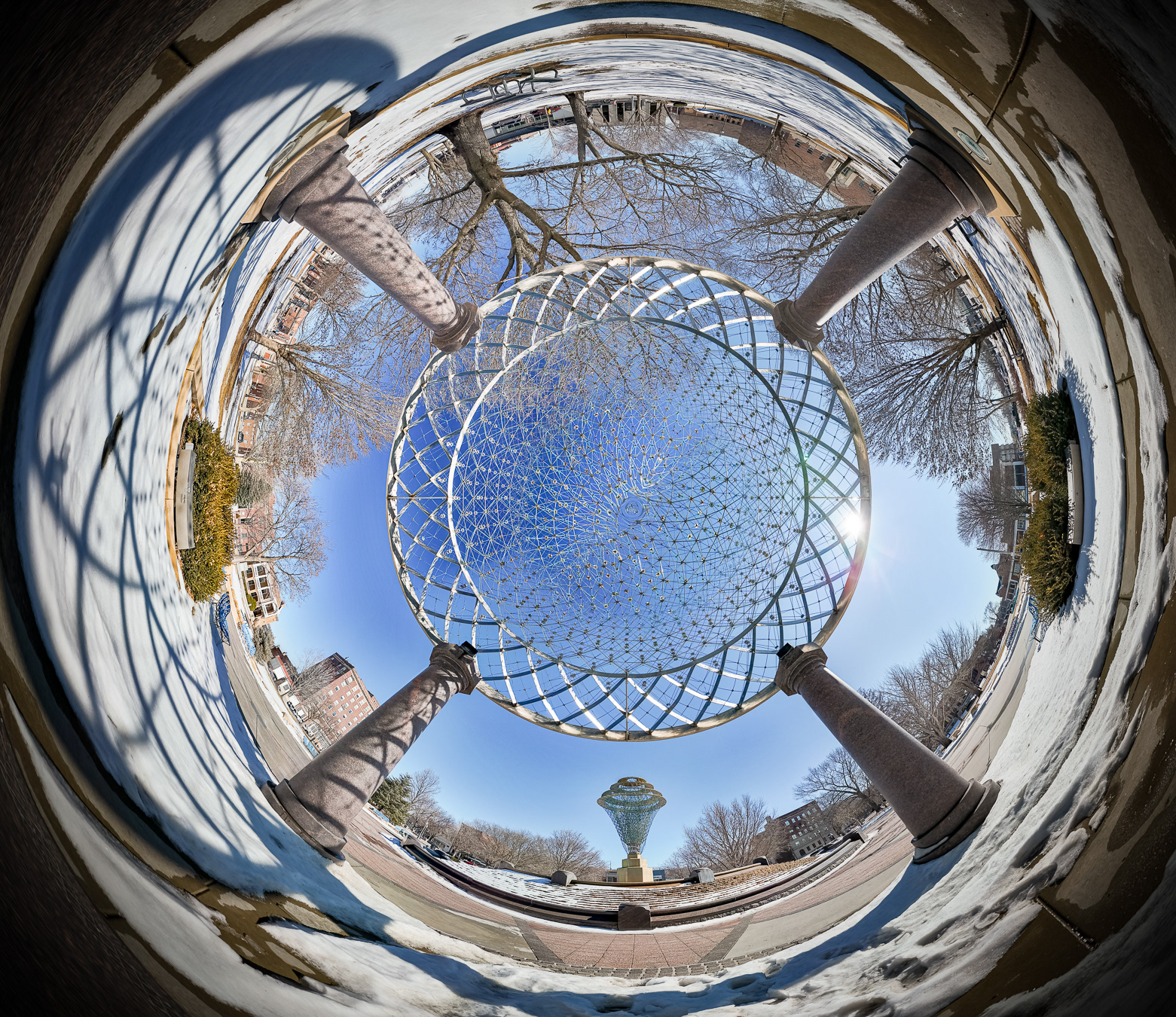 Beneath The Mesh Dome