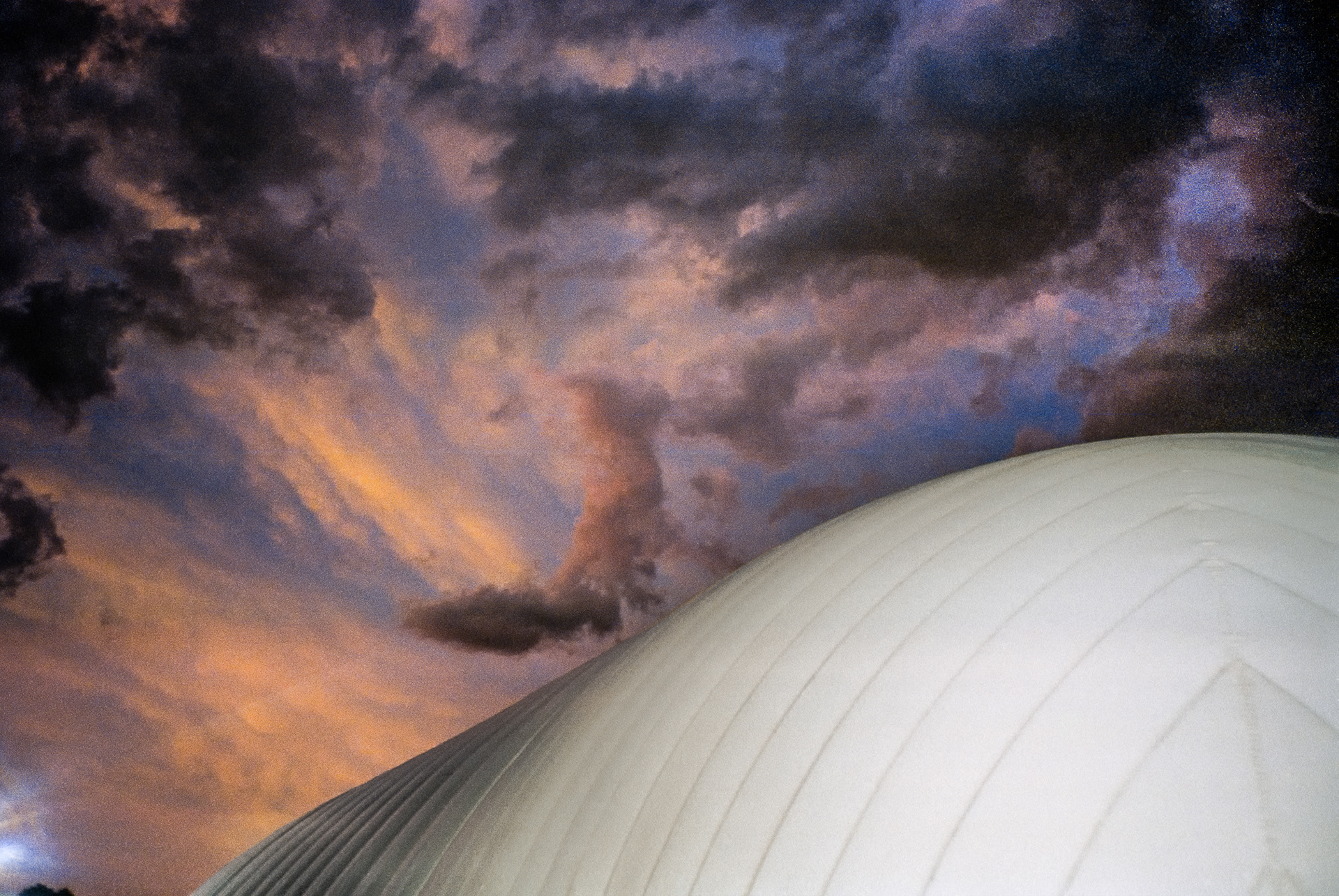 Big White Dome Thing After Storm