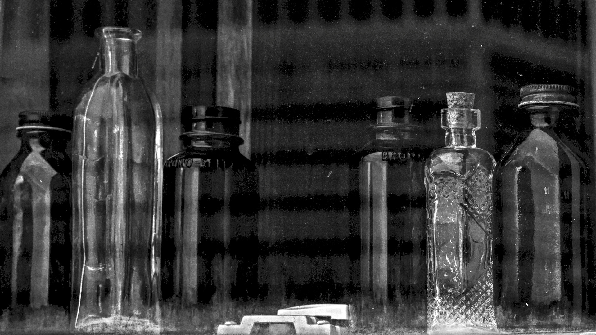 Bottles In Window