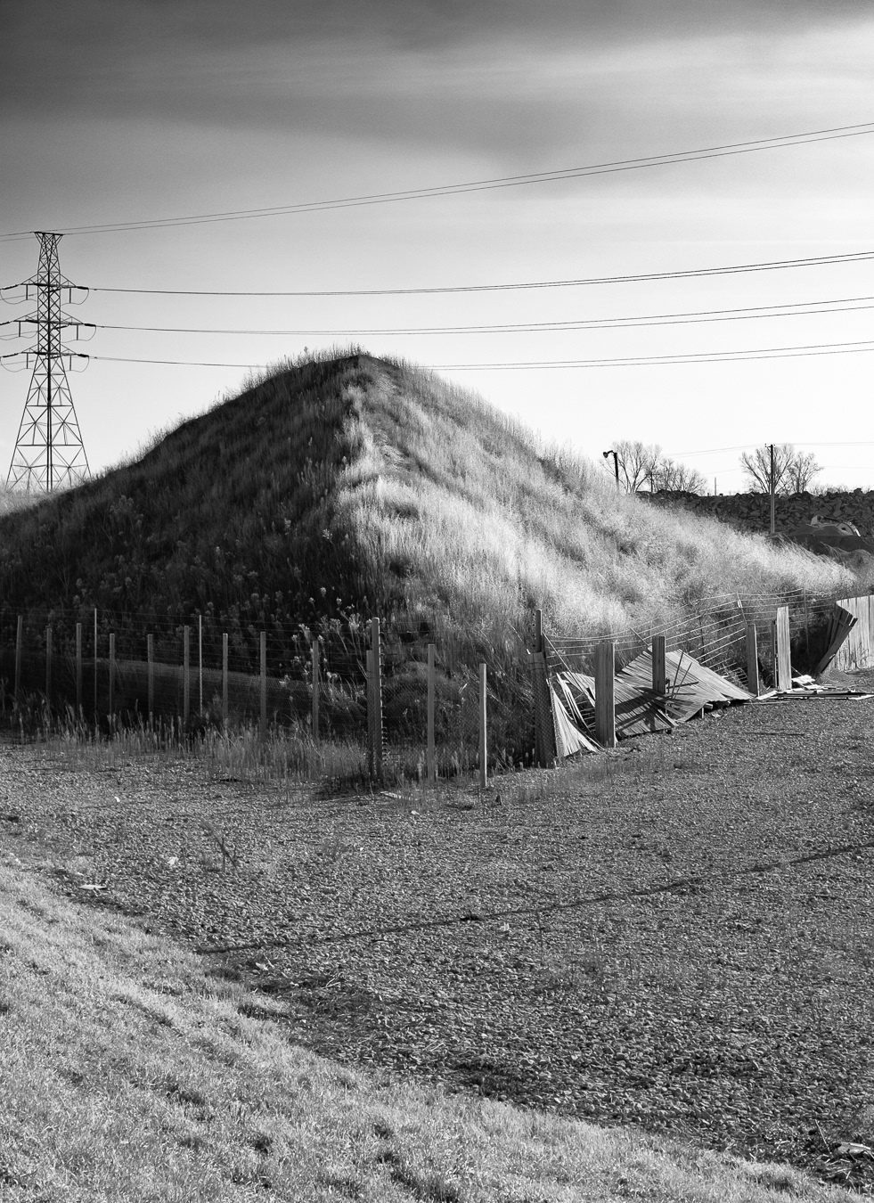 Half Lit, Fenced In Hill
