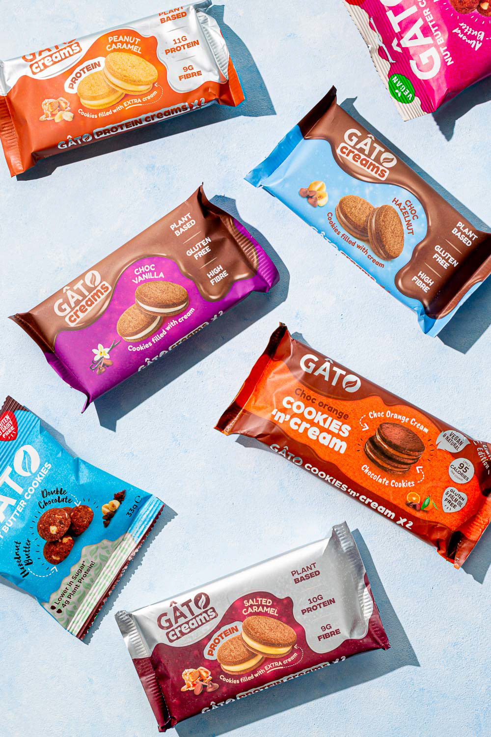 Vegan cookies product photography