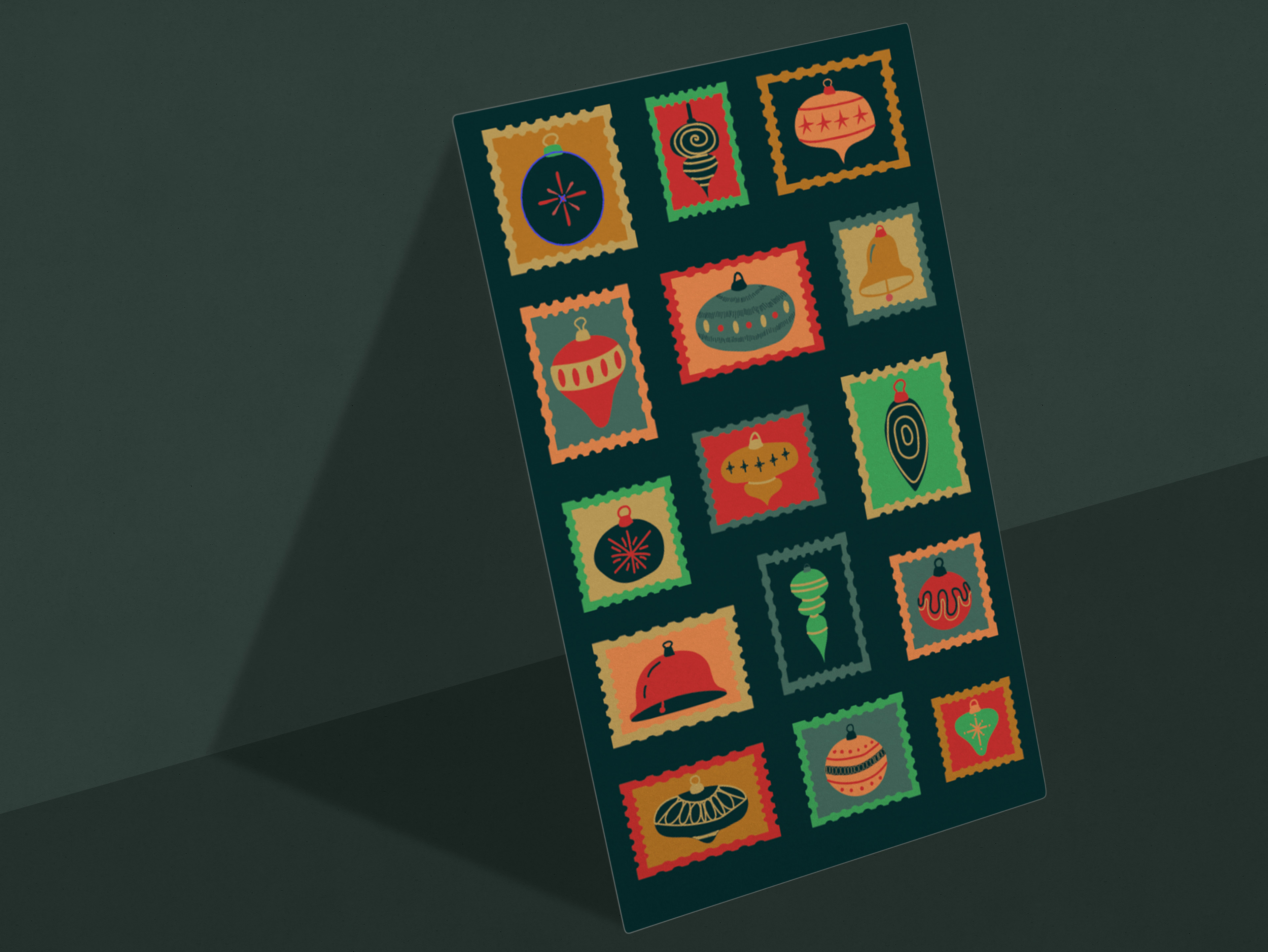 Ornament Stamps Greeting Card (11/23)