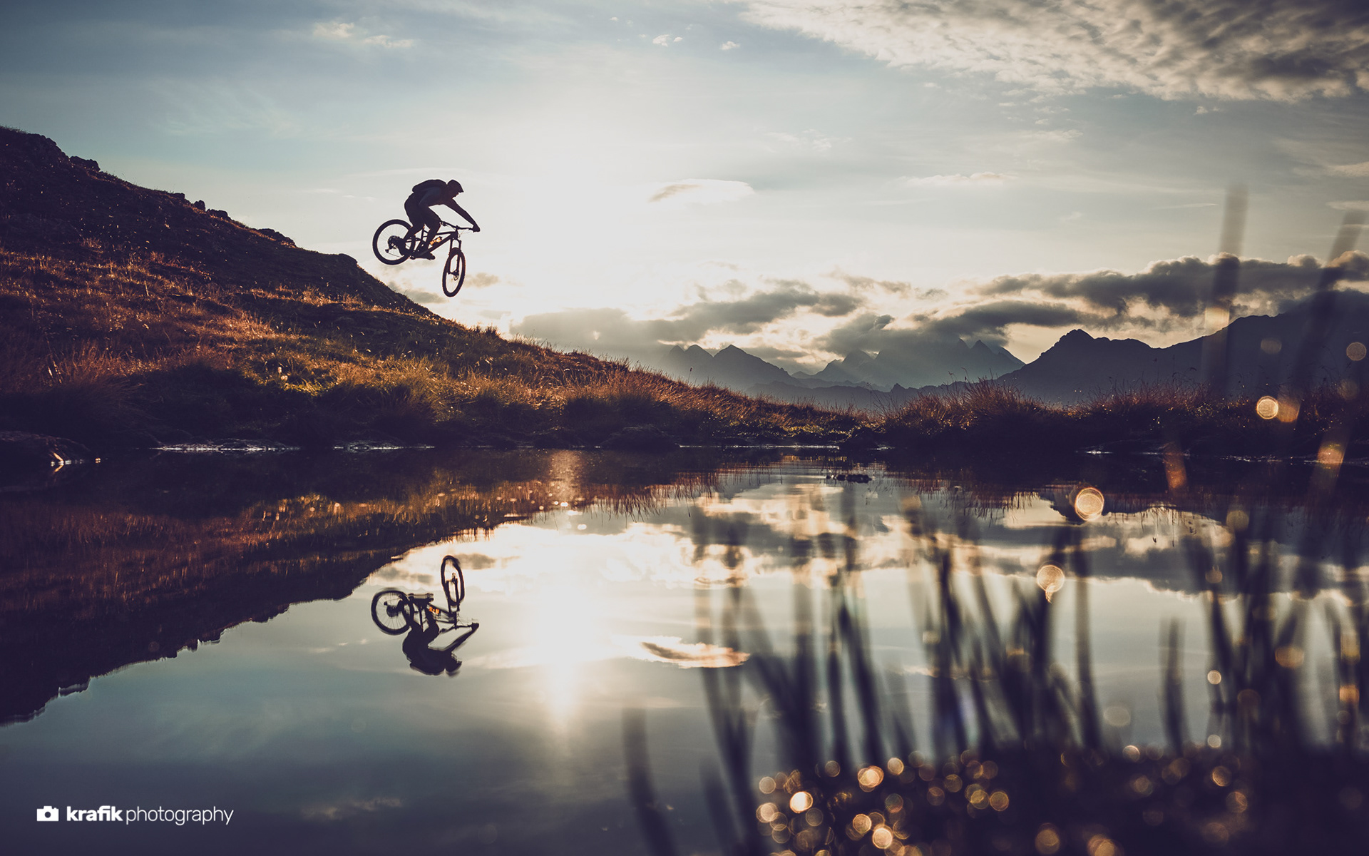 Mountainbiker Daniel Rossmann - Parsenn Gotschna Klosters Switzerland