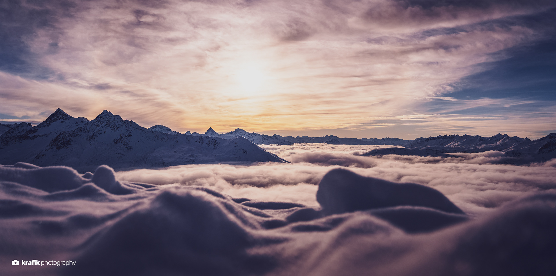 Over the clouds - Jakobshorn Davos Switzerland