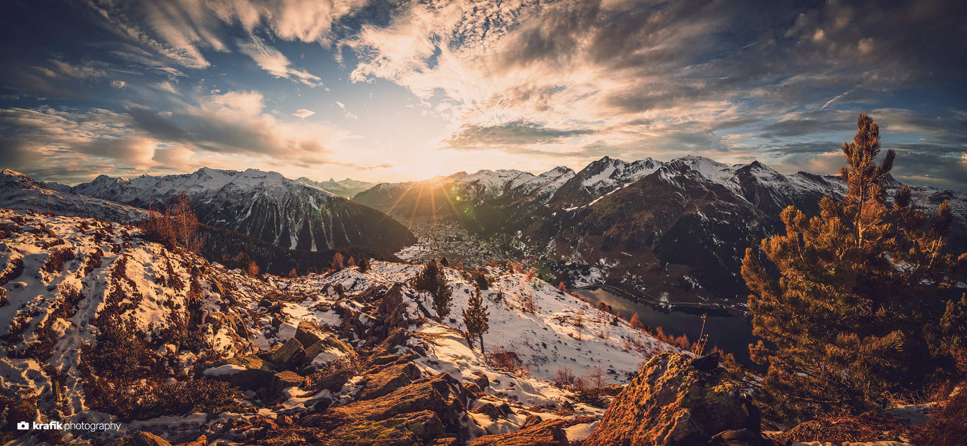 Seehorn sunset - Pischa Davos Switzerland