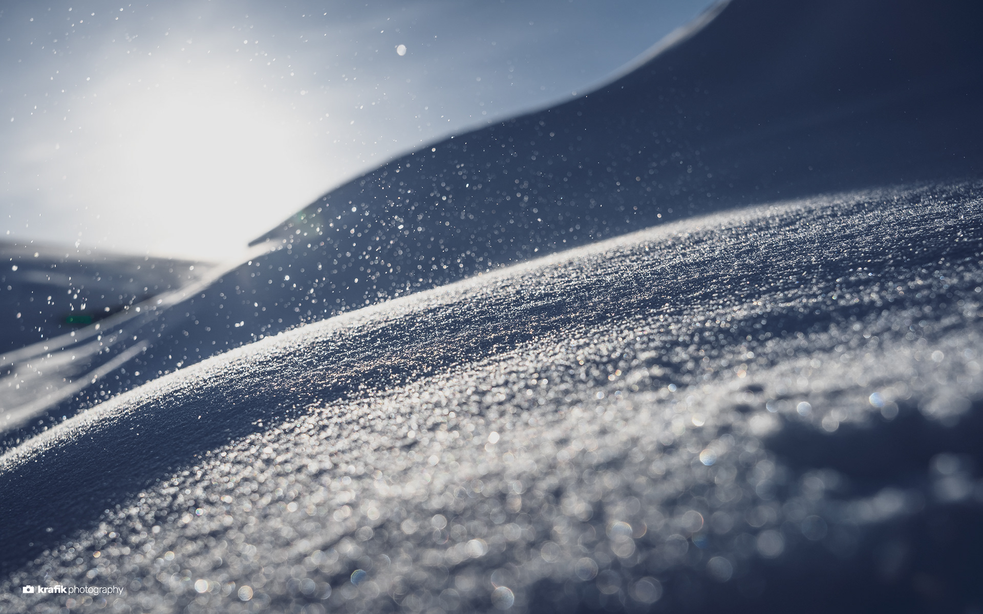 Snowflakes - Skiresort Jakobshorn Davos Switzerland