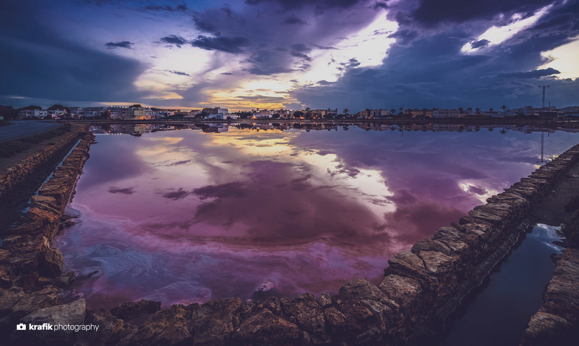 Salt basin - Formentera Mediterranean Sea 