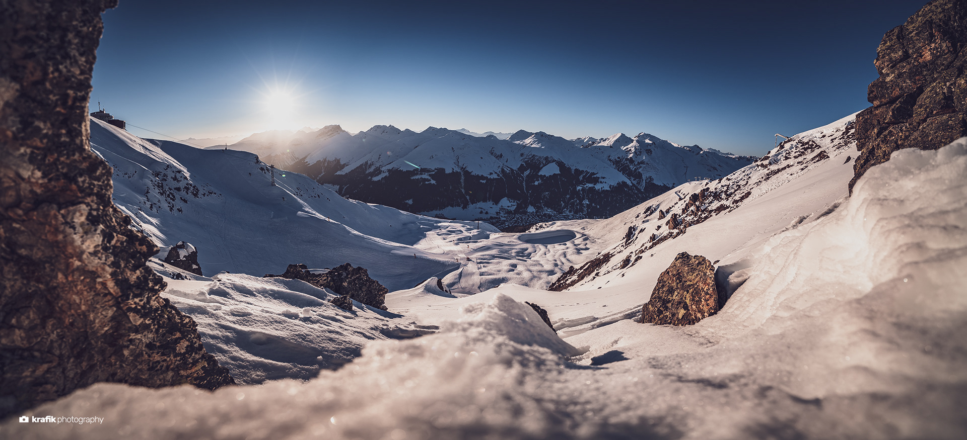Sunset - Skiresort Jakobshorn Davos Switzerland