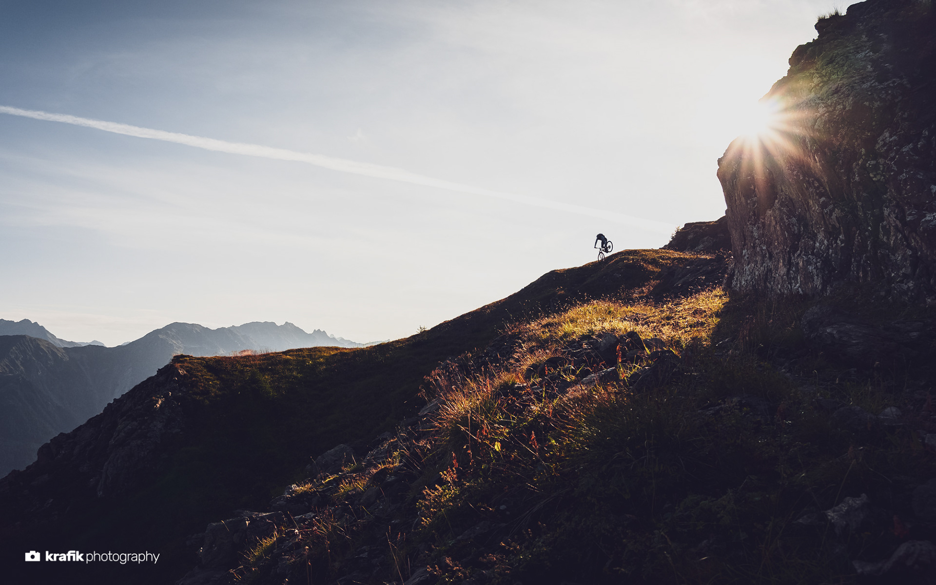 Mountainbiker Daniel Rossmann - Parsenn Gotschna Klosters Switzerland