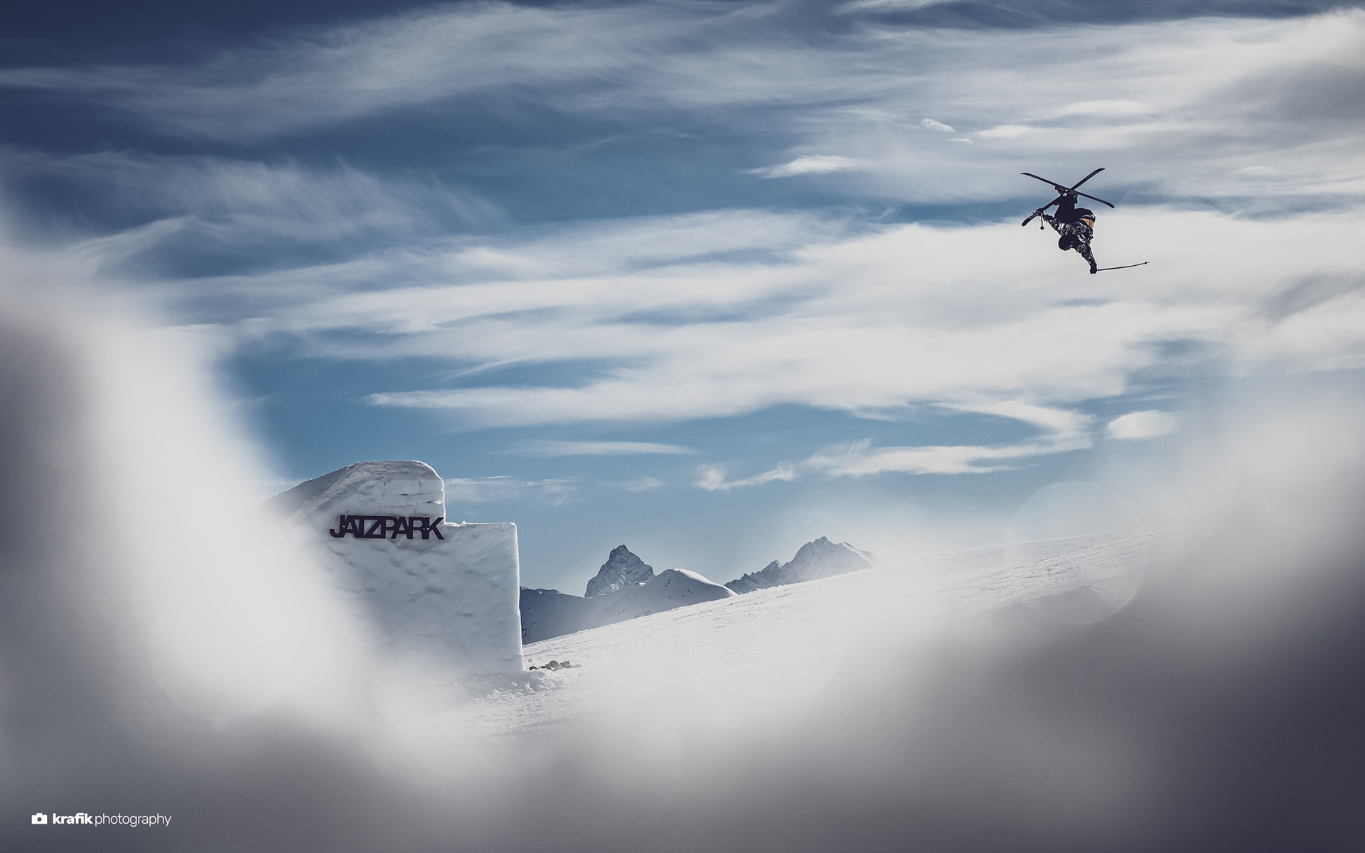 Freeskier Kim Gubser - JatzPark Skiresort Jakoshorn Davos Switzerland