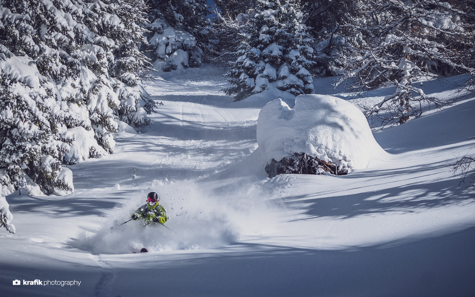 Freerider Christoph Koch -  Skiresort Jakobshorn Davos Switzerland