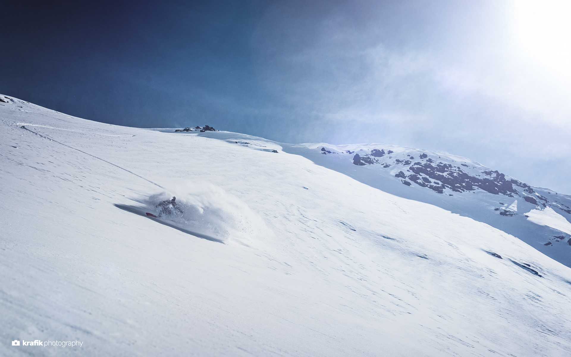Snowboarder Remo Brülhart -  Skiresort Pischa Davos Switzerland